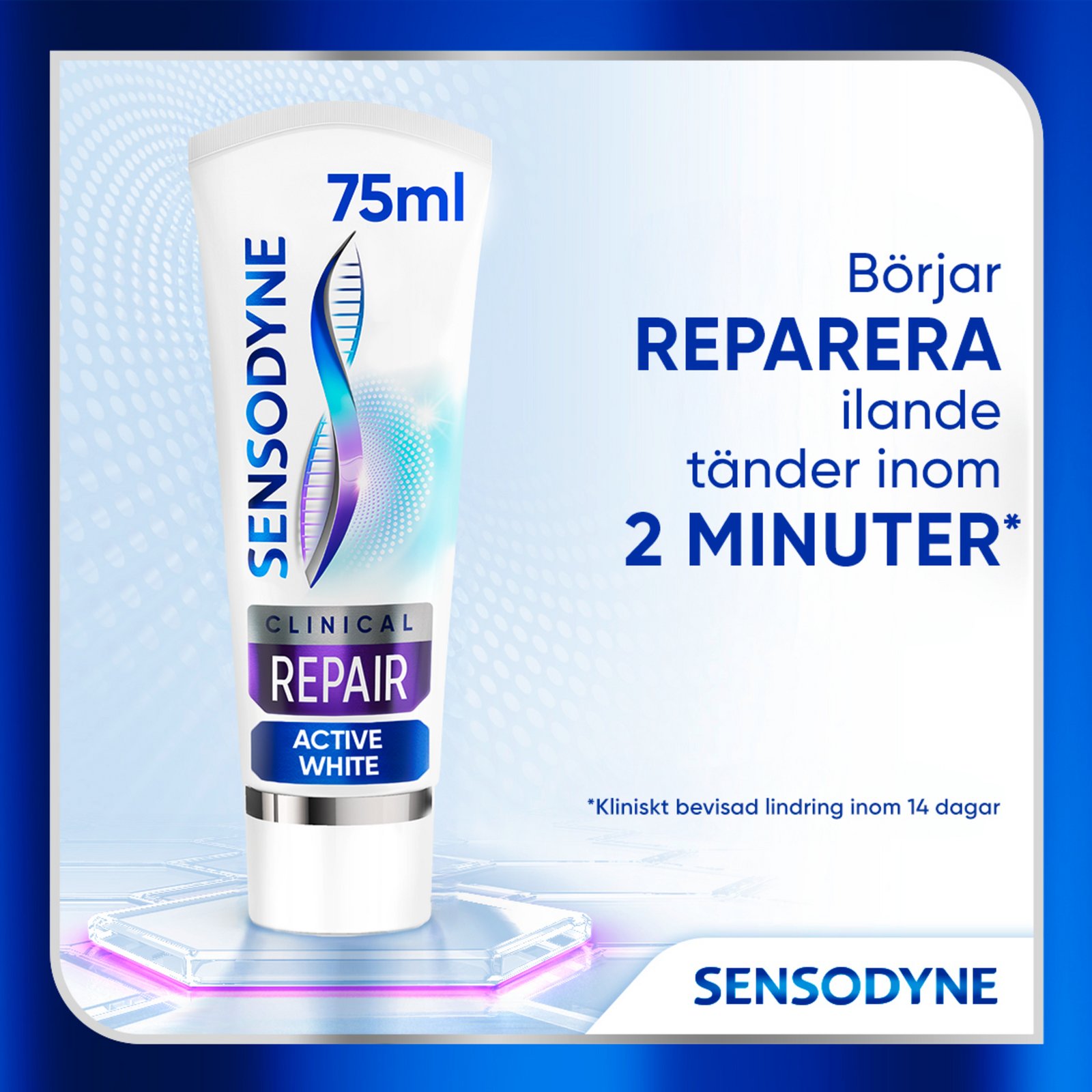 Sensodyne Clinical Repair Active White Tandkräm 75 ml