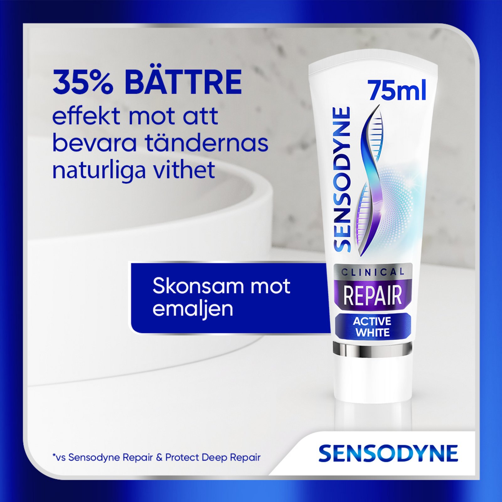 Sensodyne Clinical Repair Active White Tandkräm 75 ml