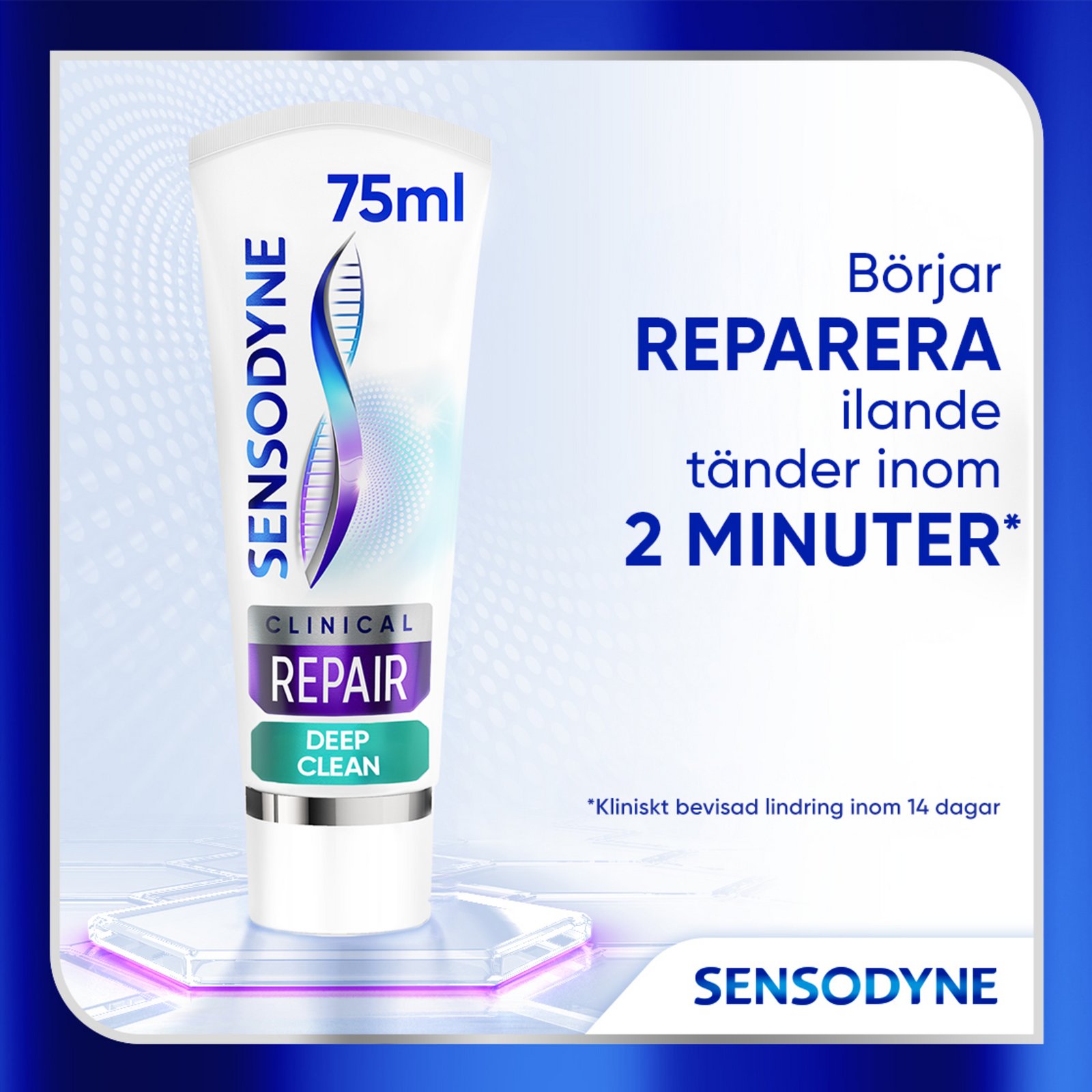 Sensodyne Clinical Repair Deep Clean Tandkräm 75 ml