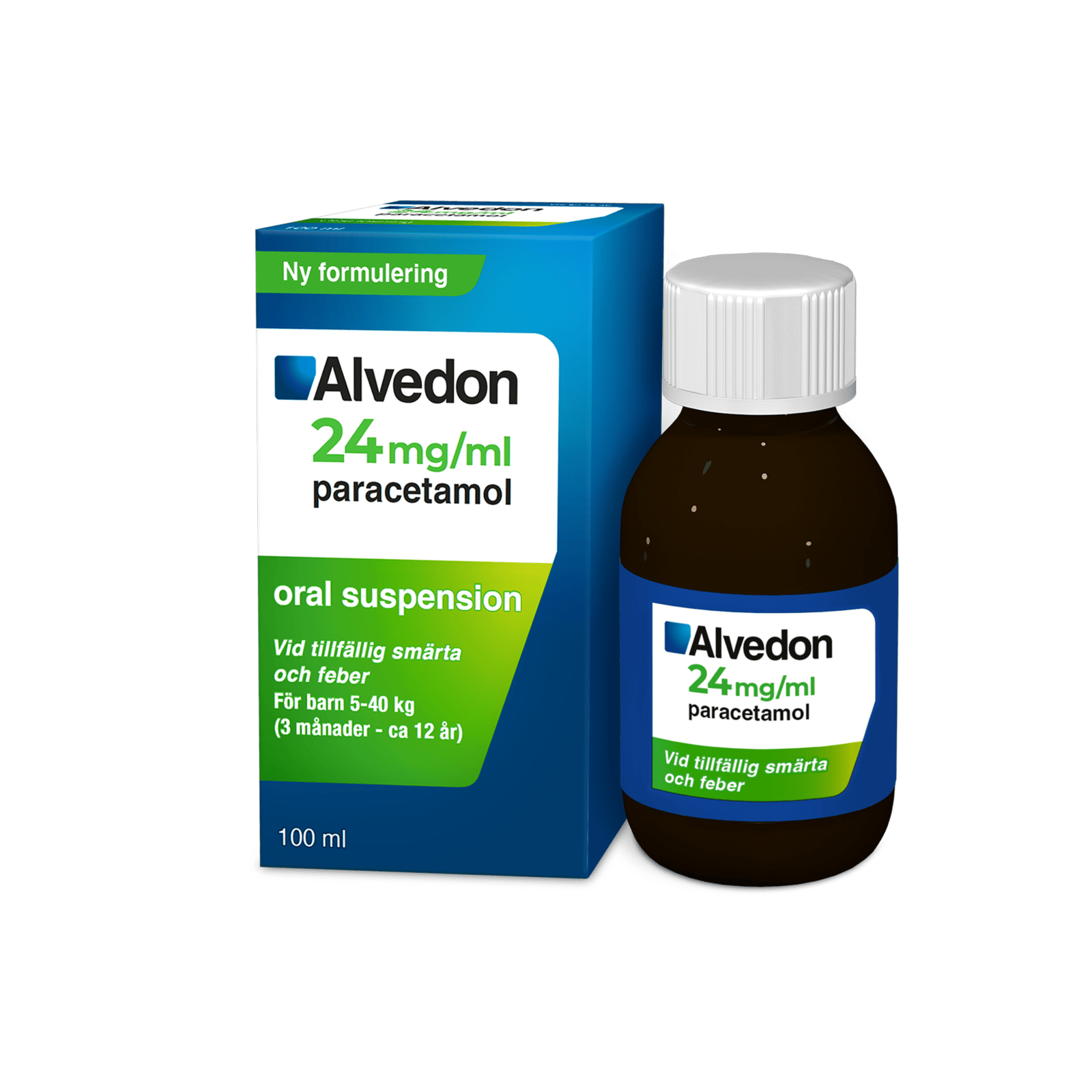 Alvedon 24 mg/ml Paracetamol Oral suspension 100 ml