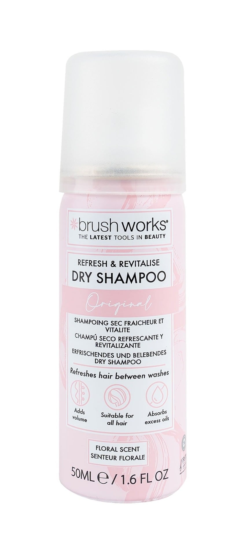 Brushworks Refresh & Revitalise Floral Dry Shampoo 50 ml