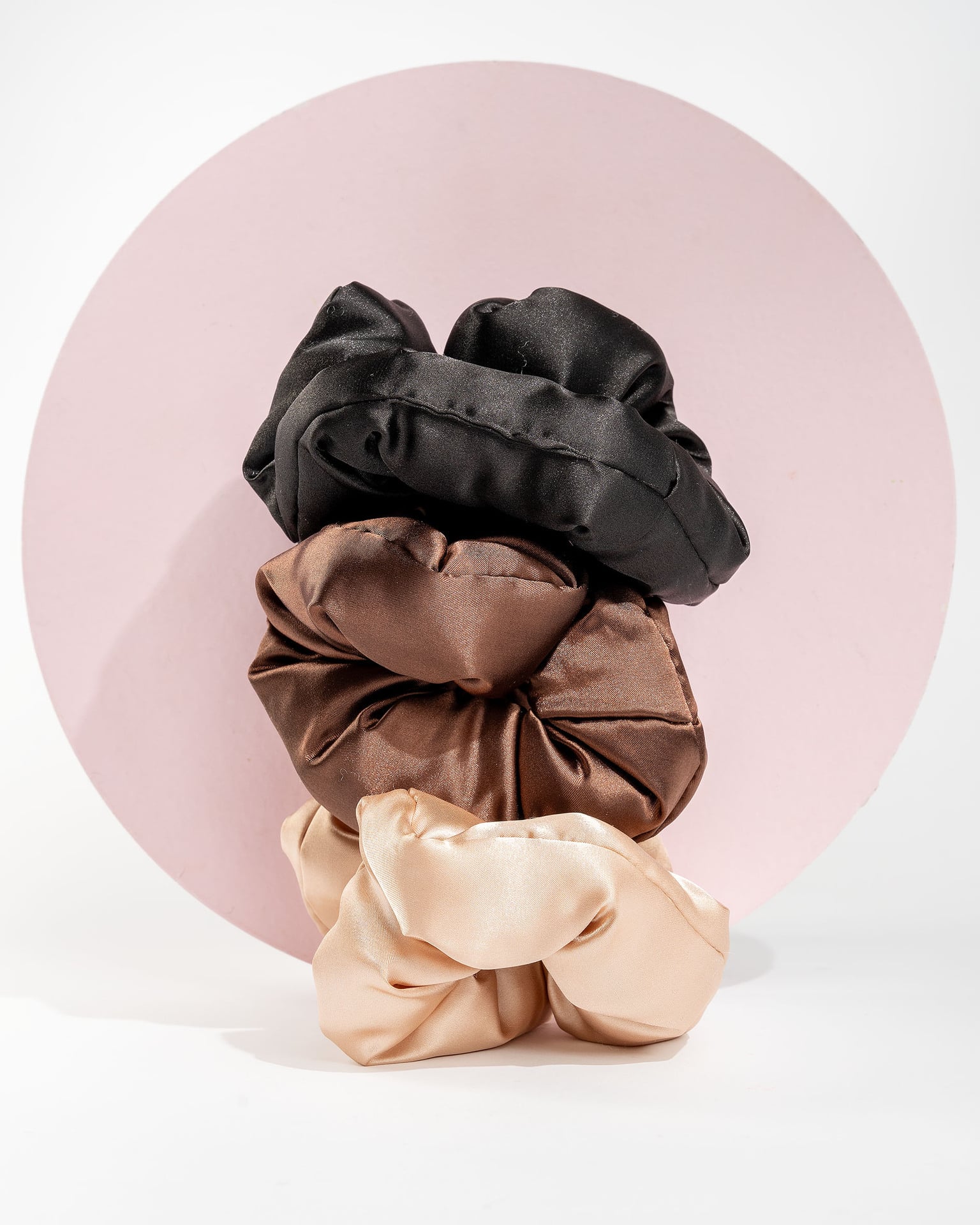 Brushworks Large Classic Cloud Scrunchies - 3 Pack