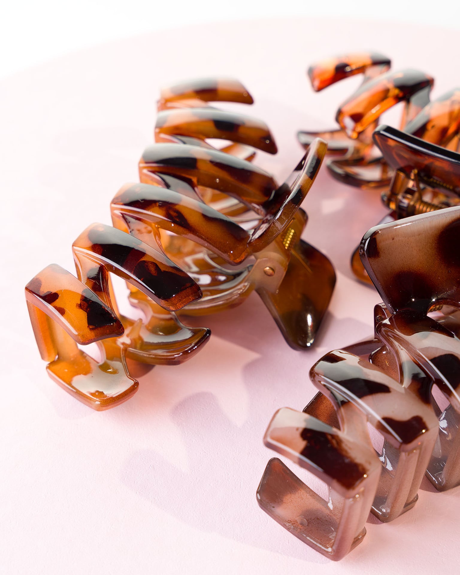 Brushworks Tortoiseshell Claw Clips 3 st