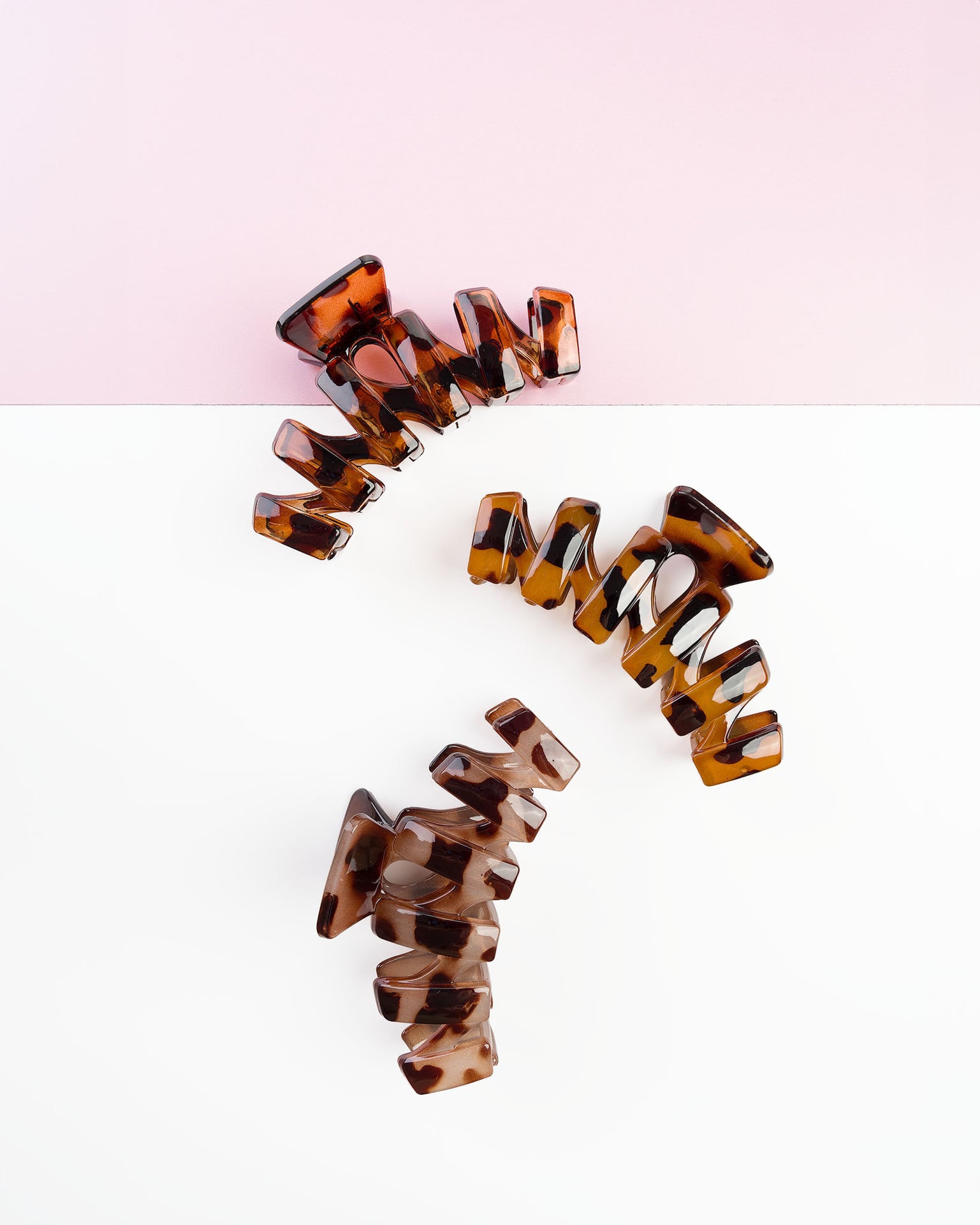 Brushworks Tortoiseshell Claw Clips 3 st