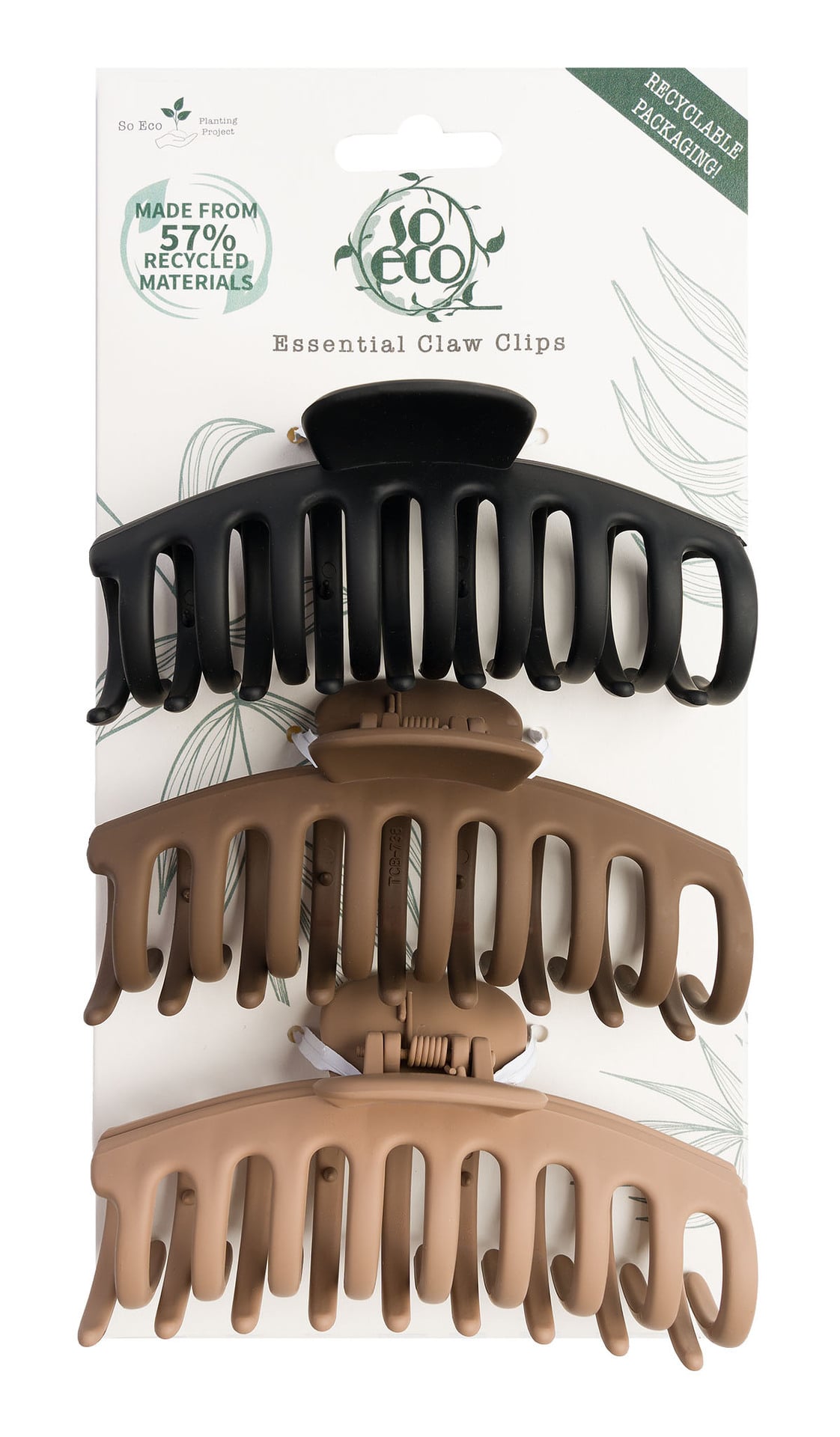 So Eco Essential Claw Clips 3 st