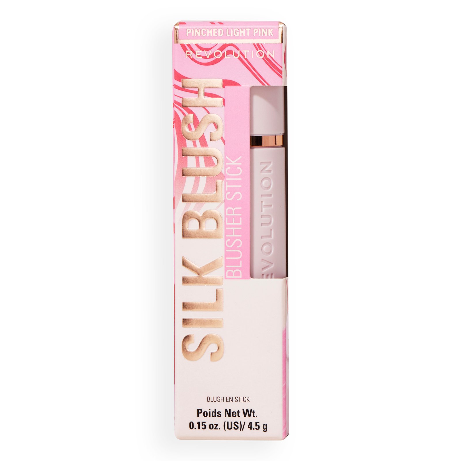 Revolution Skin Silk Marble Blush Stick Pinched Light Pink 4,5 g