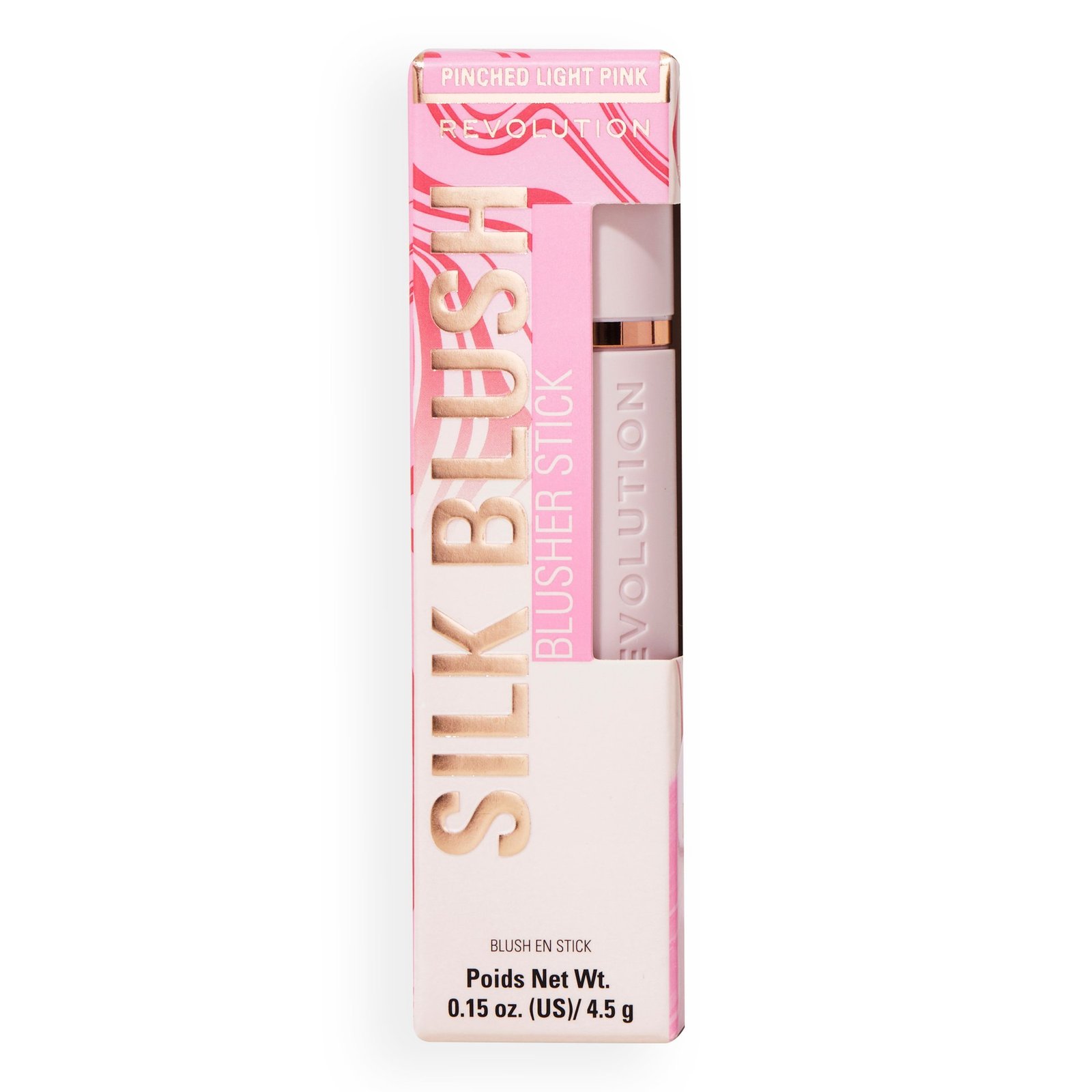 Revolution Skin Silk Marble Blush Stick Pinched Light Pink 4,5 g