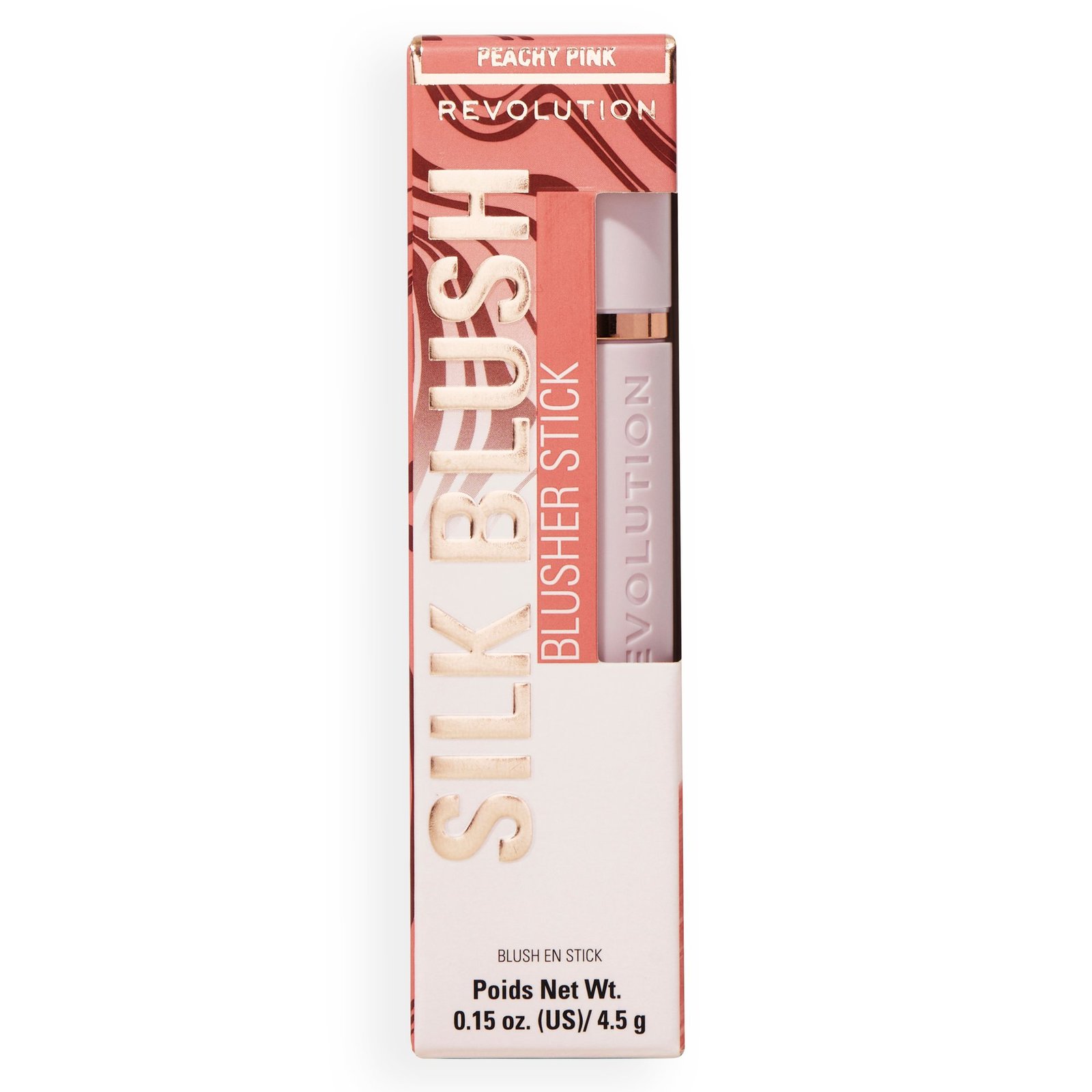 Revolution Skin Silk Marble Blush Stick Peachy Pink 4,5 g