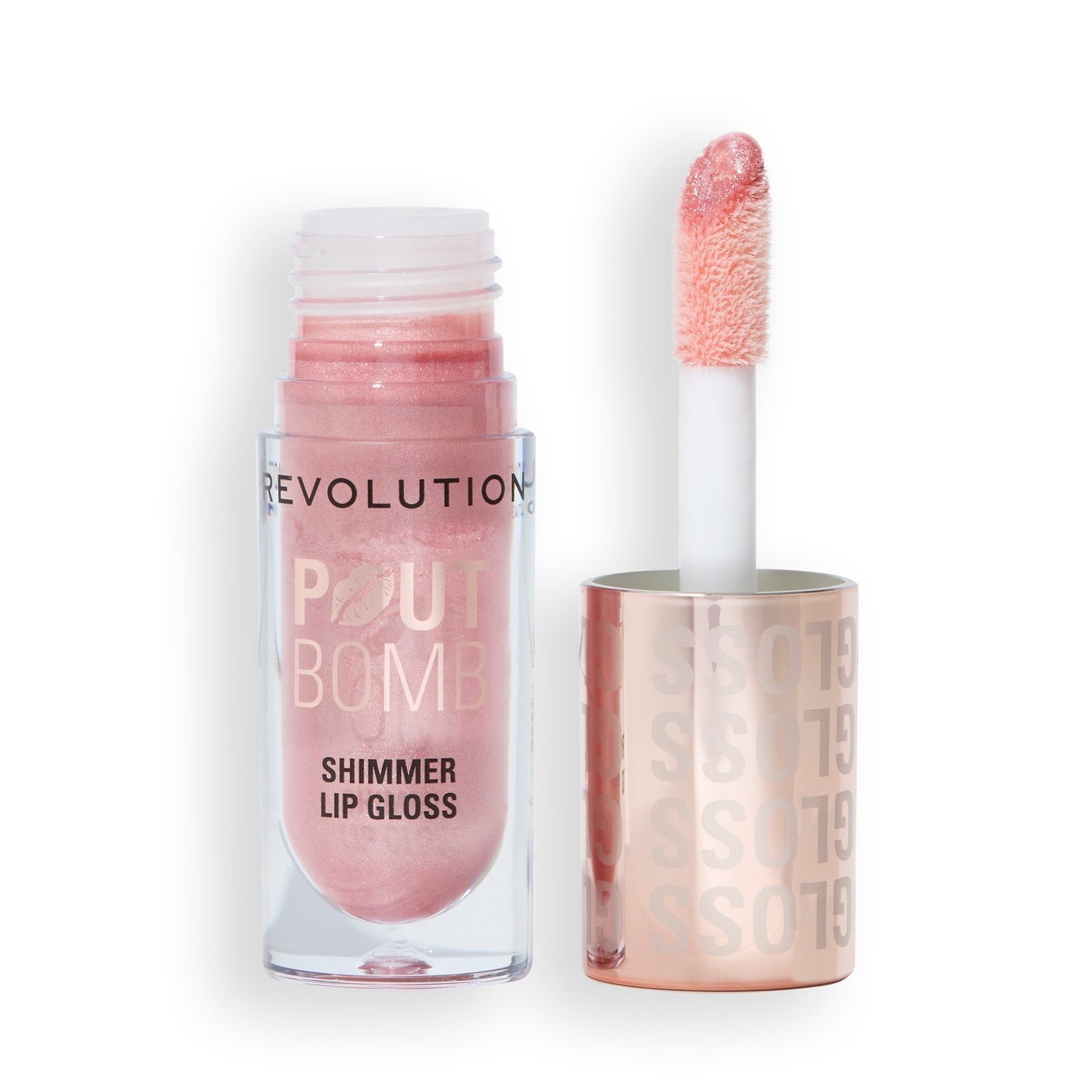Revolution Beauty London Pout Bomb Shimmer Gloss Shine Pink 4,5 ml
