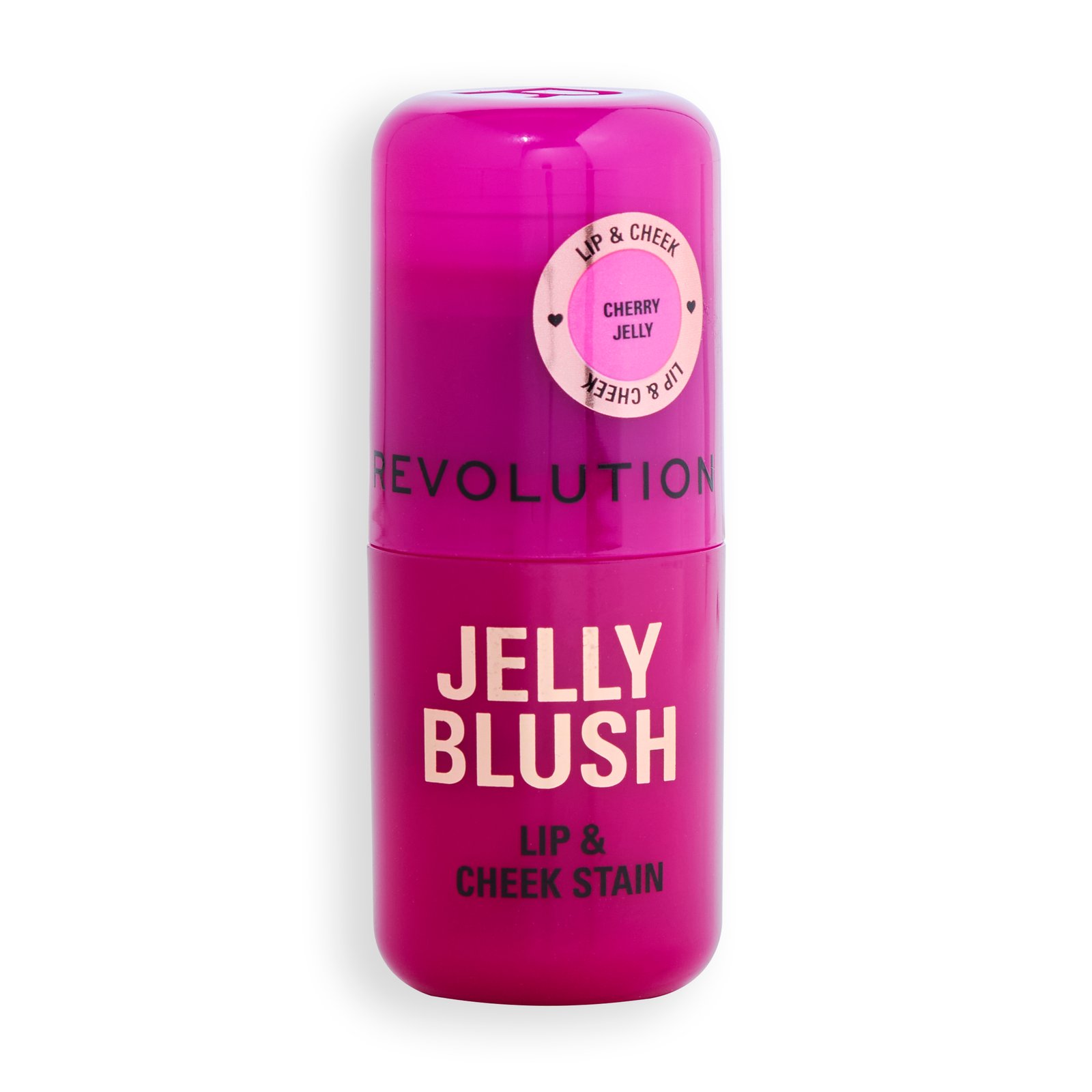 Revolution Beauty London Jelly Blush Stick Lip and Cheek Stain Cherry Red 8,4 g
