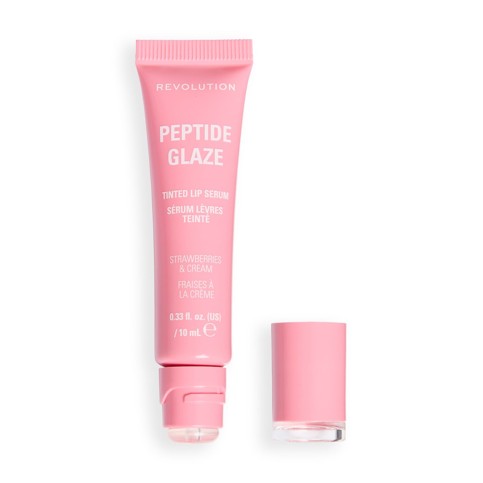 Revolution Peptide Glaze Tinted Lip Serum Strawberries & Cream 10 ml