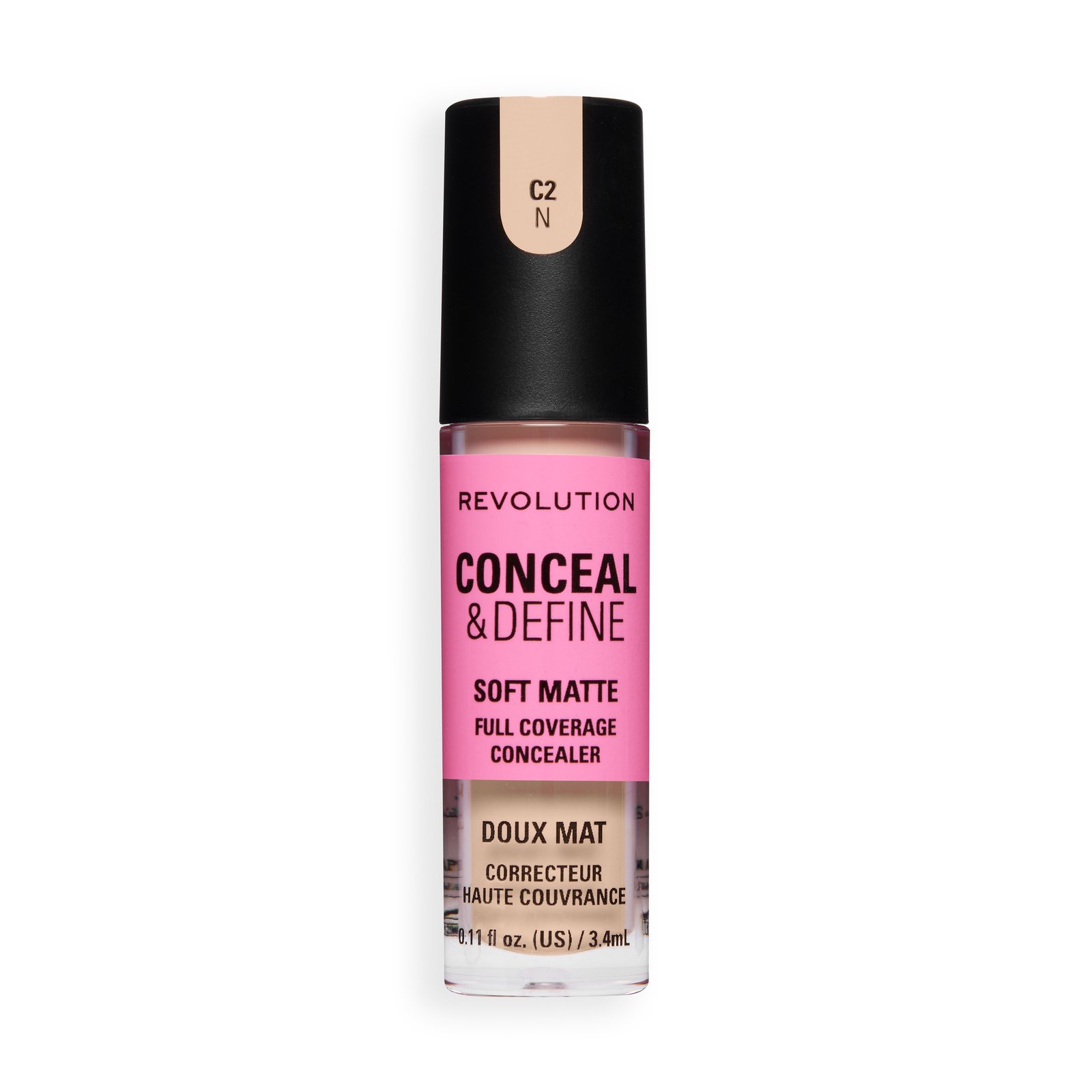 Revolution Conceal and Define Full Coverage Concealer C2N, 3,4 ml