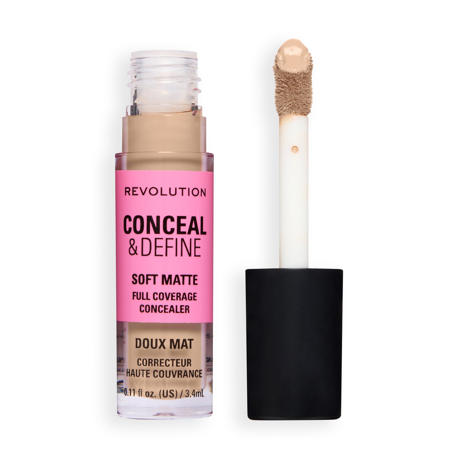 Revolution Conceal and Define Full Coverage Concealer C10N, 3,4 ml