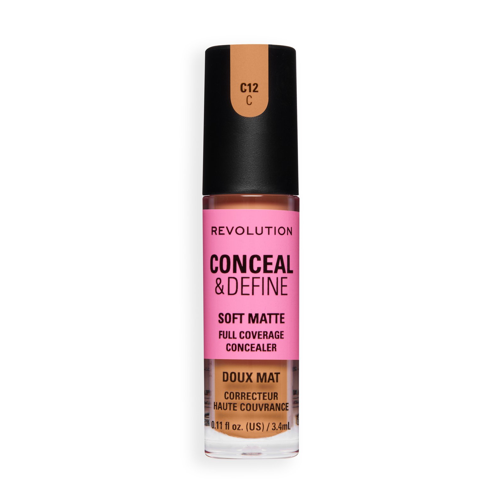 Revolution Conceal and Define Full Coverage Concealer C12C, 3,4 ml