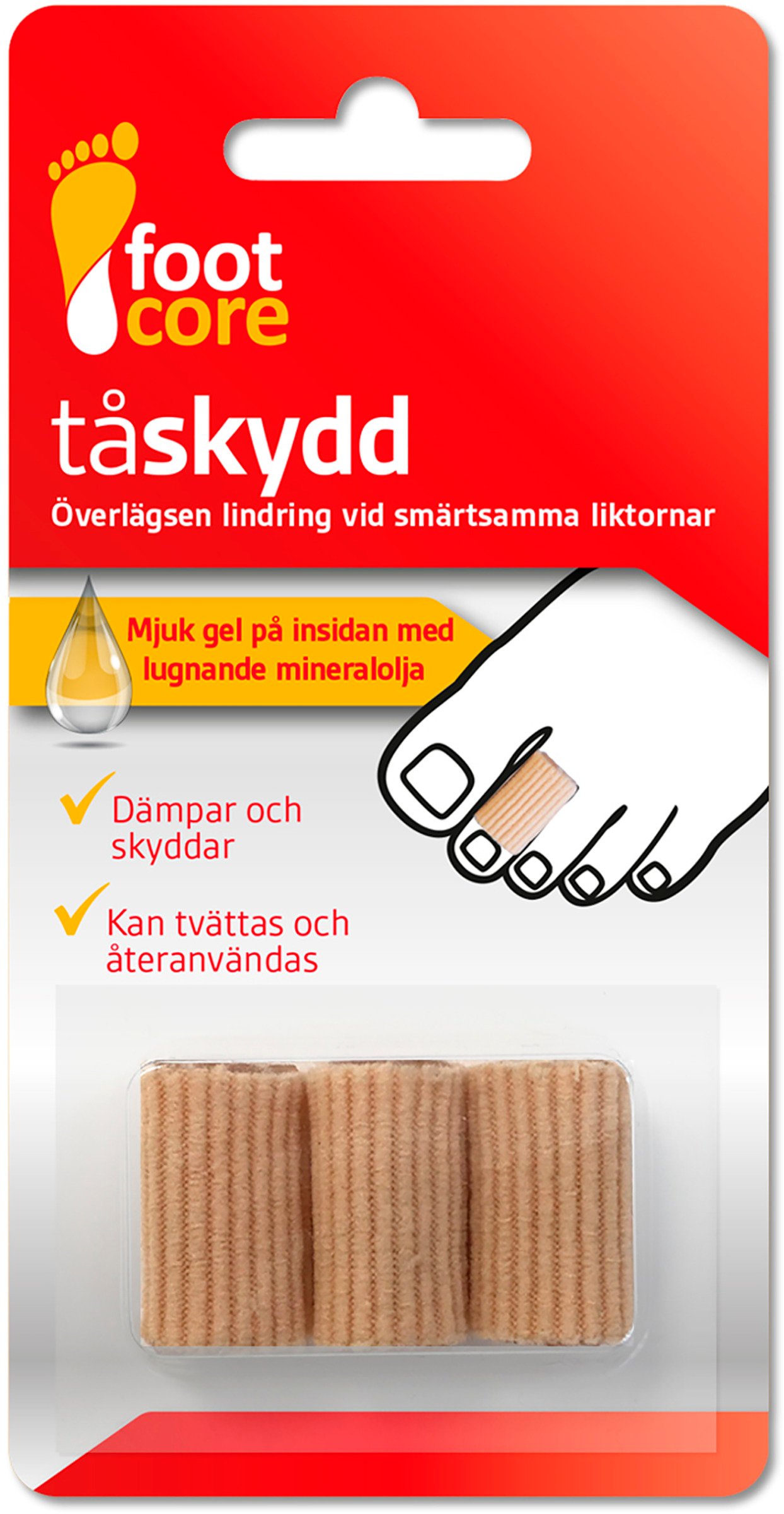 Footcore Tåskydd 3 st