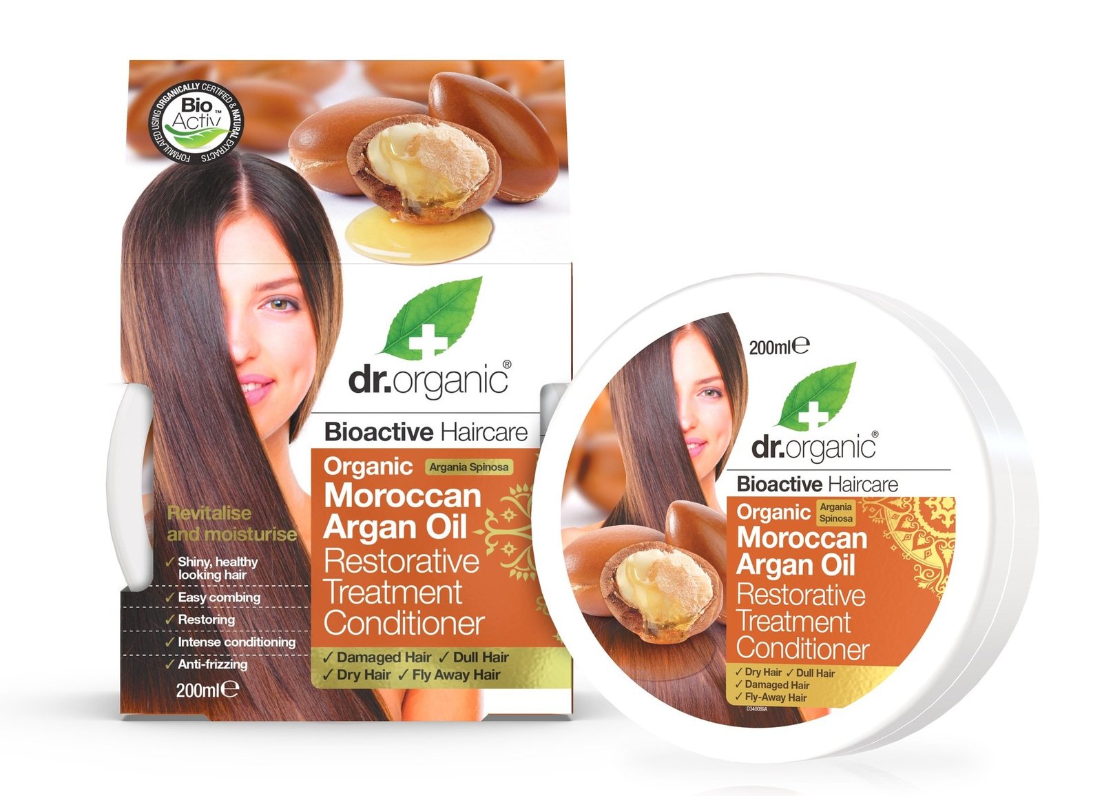 Dr Organic Hårinpackning Arganolja 200 ml