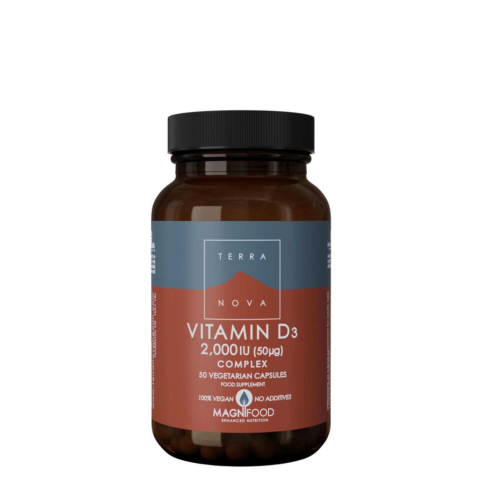 Terranova Vitamin D3 2000 IU (50 ug) Complex 50 kapslar