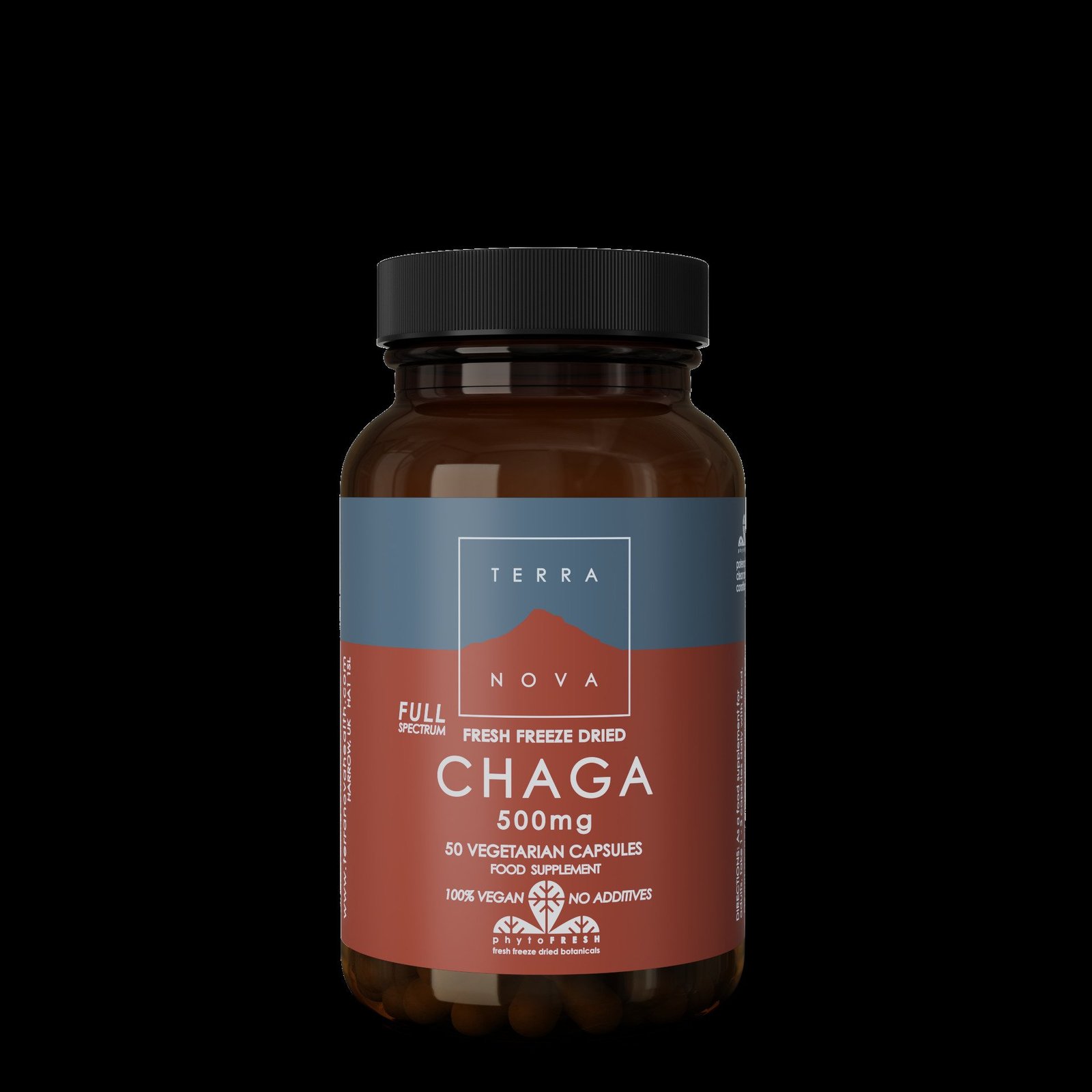 Terranova Chaga 500mg Full-Spectrum Organic 50 kapslar