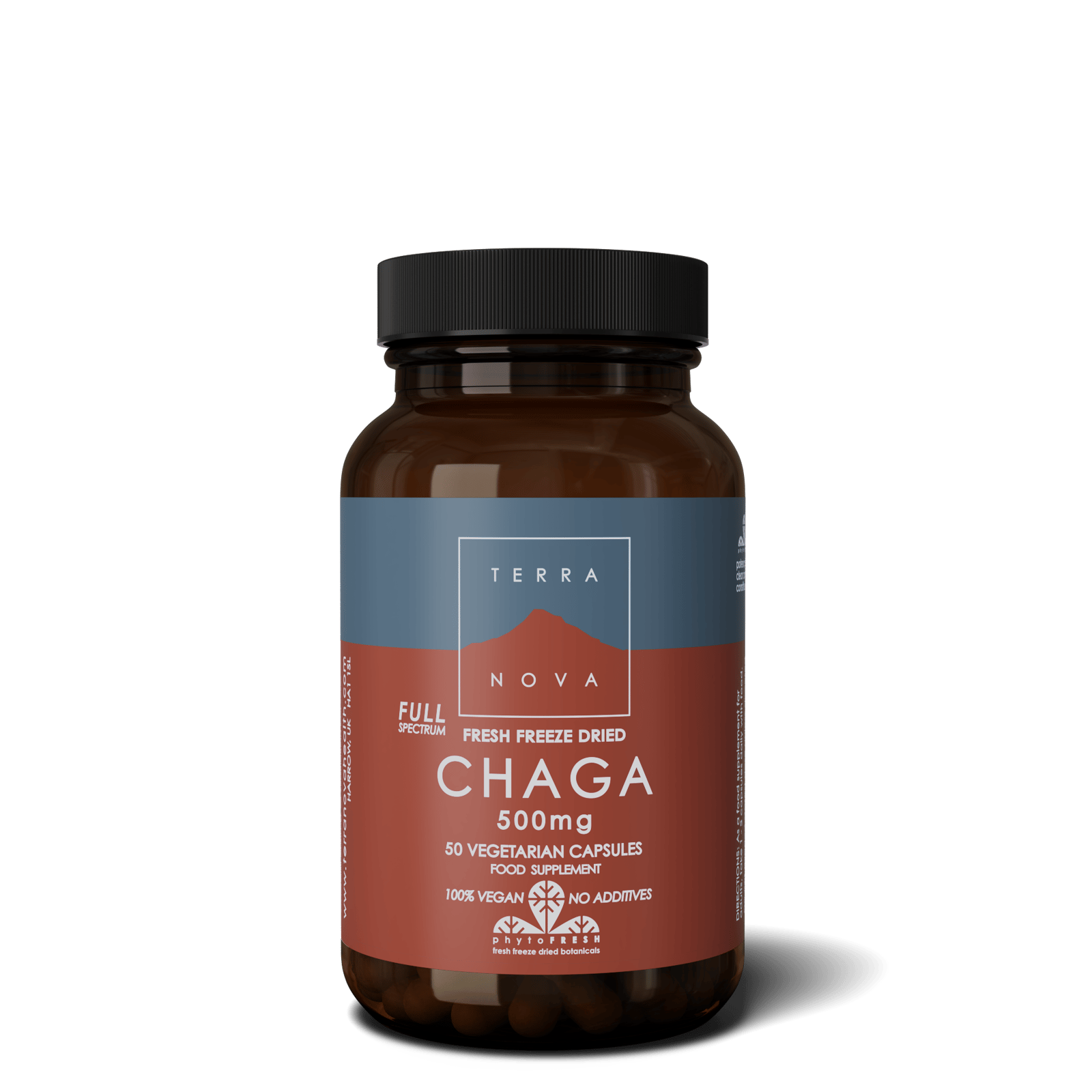 Terranova Chaga 500mg Full-Spectrum Organic 50 kapslar