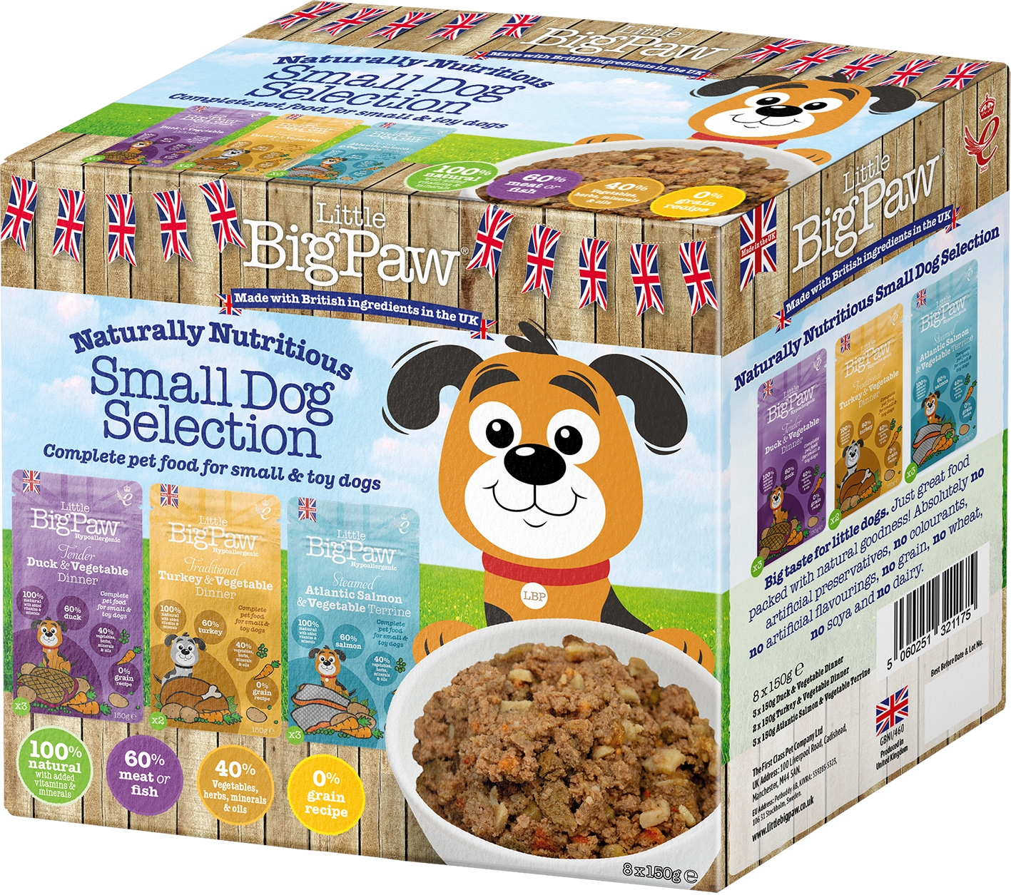 Little BigPaw Small Dog Selection 8x150g 1340 g