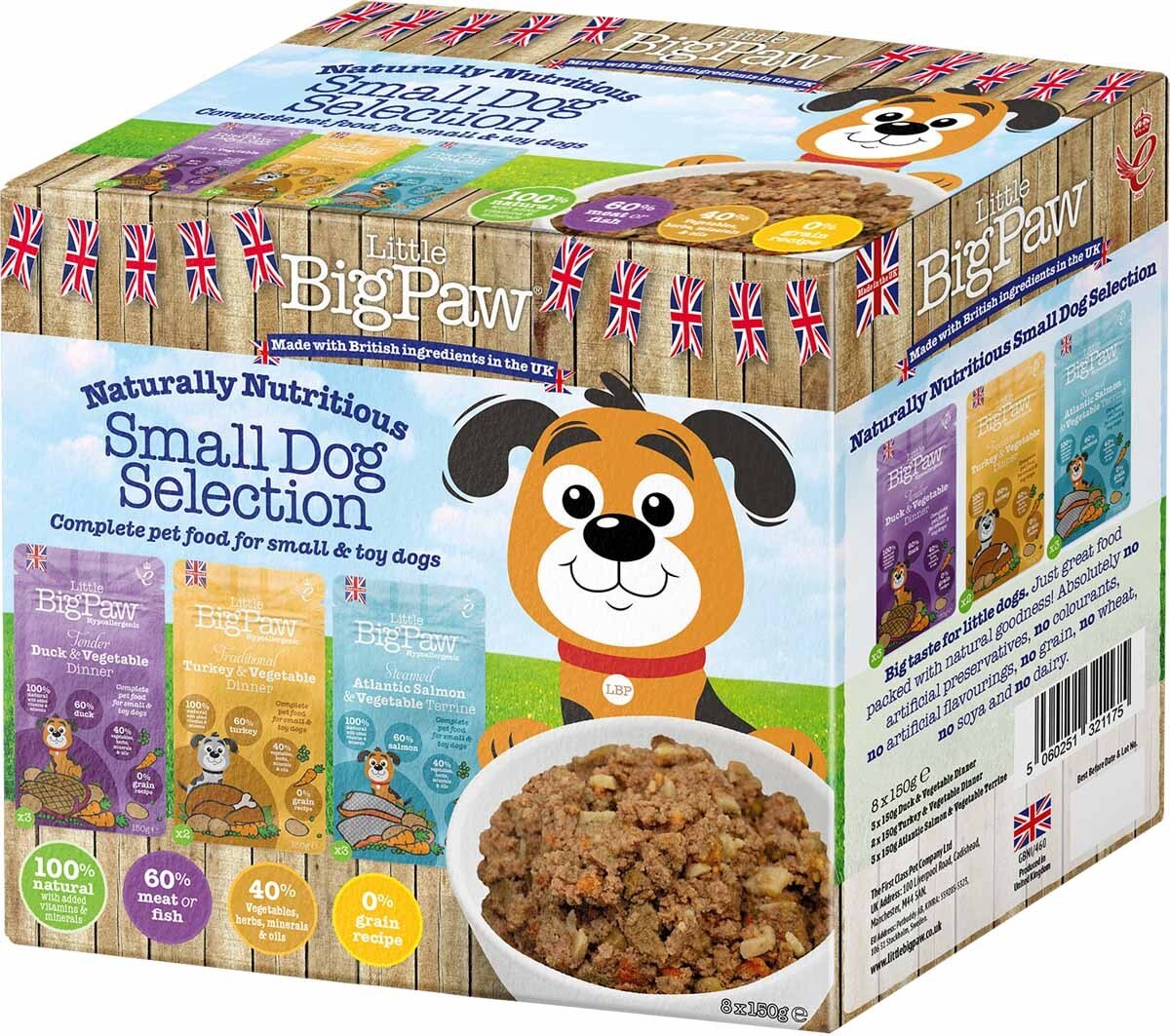 Little Big Paw Pouch Small Dogselection 8 st 150 g