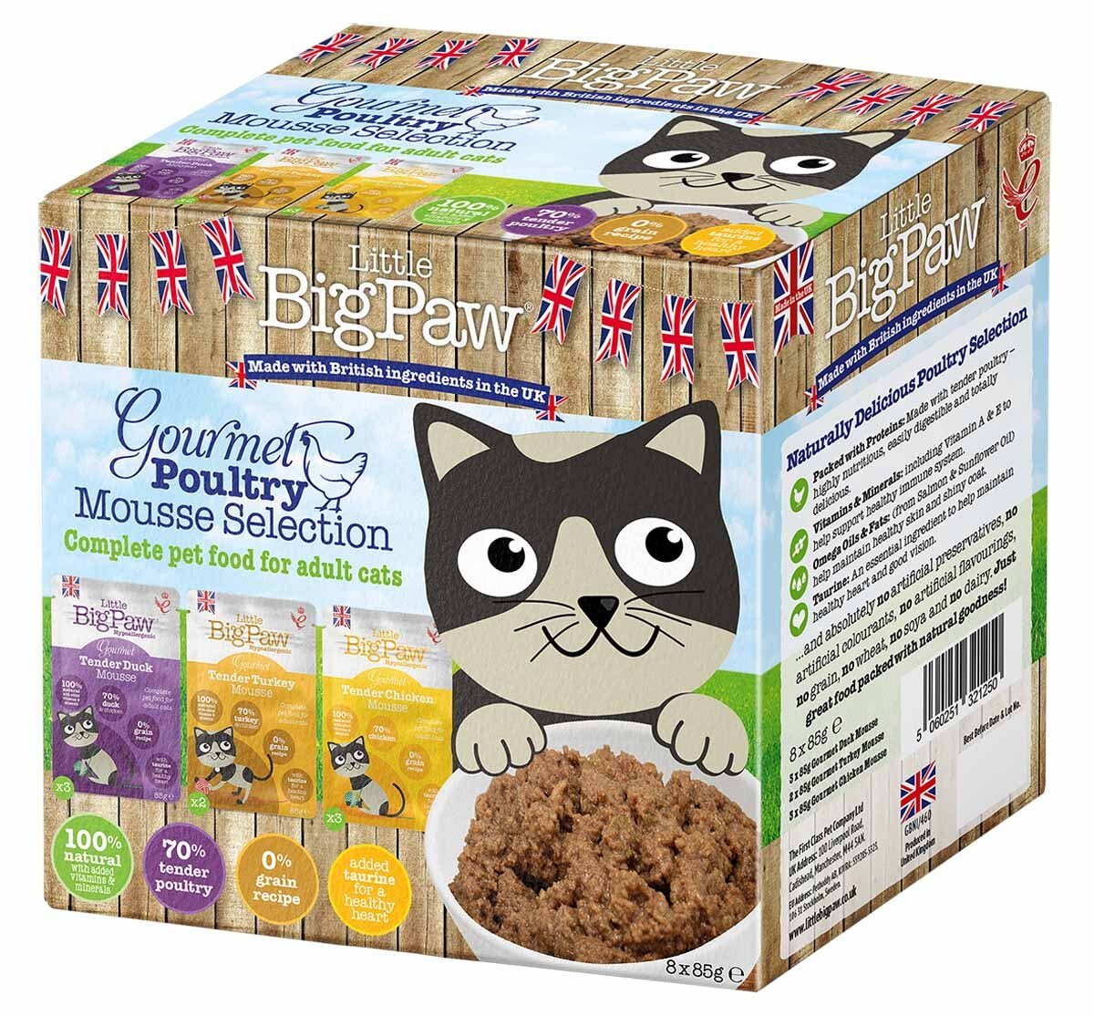Little Big Paw Gourmet PoultryMousse Selection 6st 85 g