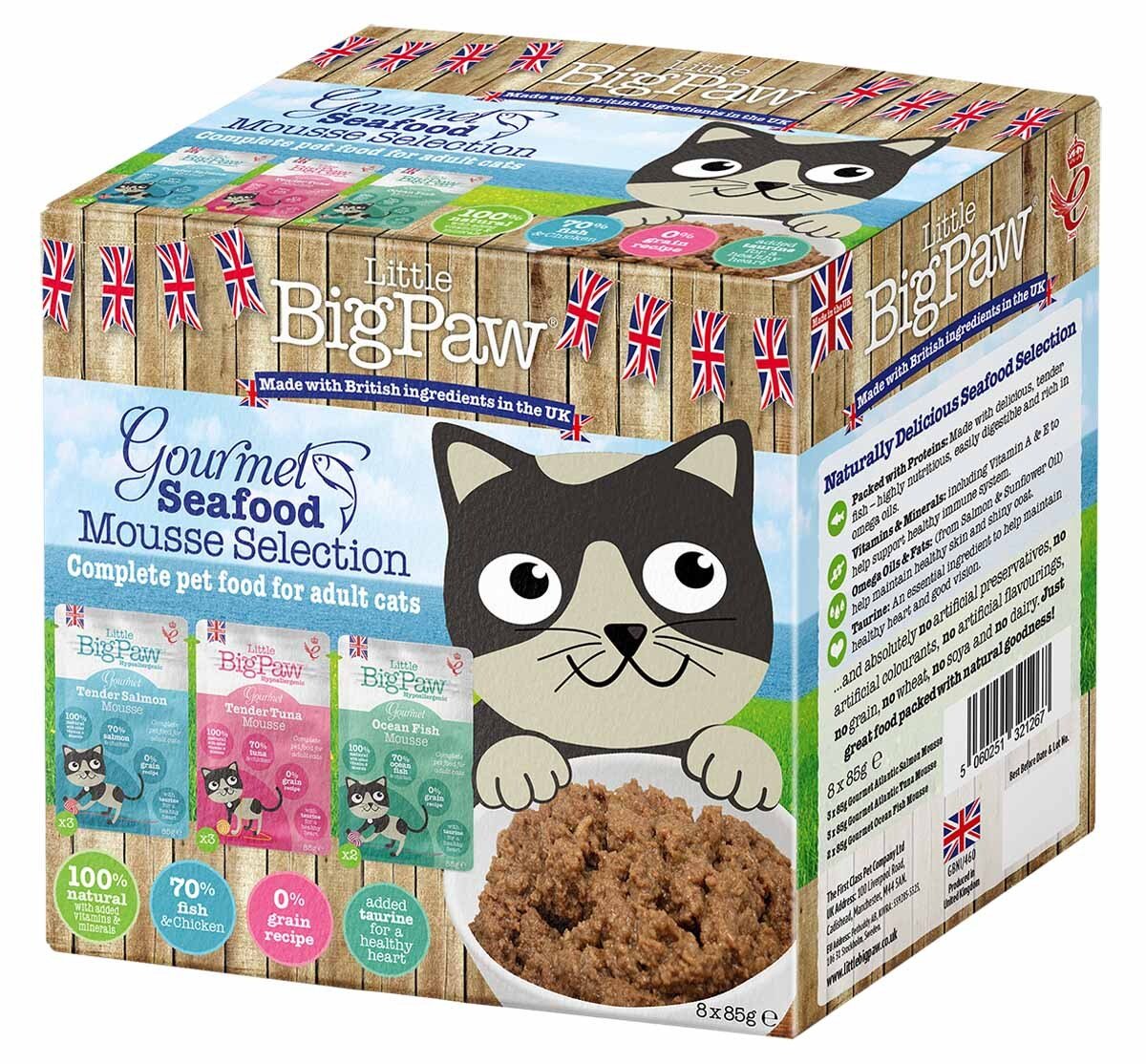 Little Big Paw Gourmet Seafoodmousse Selection 6 st  85 g