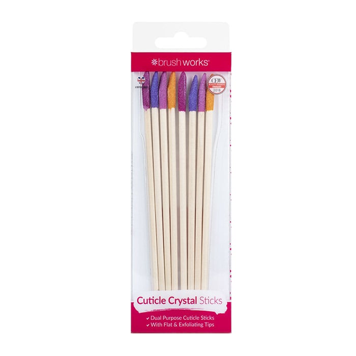 Brushworks Cuticle Crystal Sticks 8 st