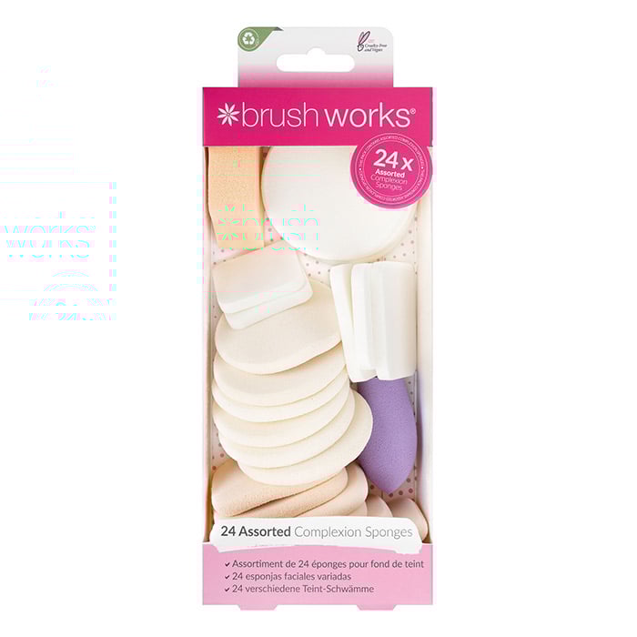 Brushworks Assorted Makeup Sponges 1 set