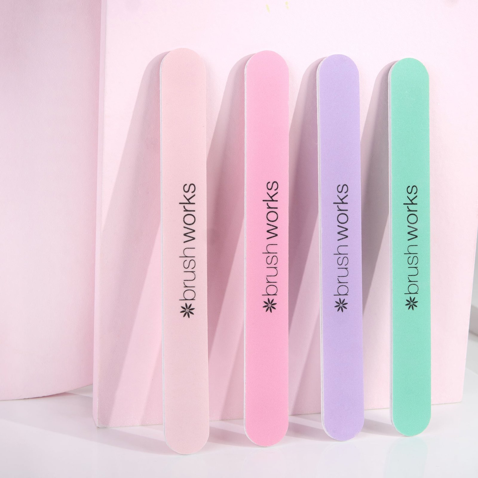 Brushworks Pastel Coloured Nail Files 4 st