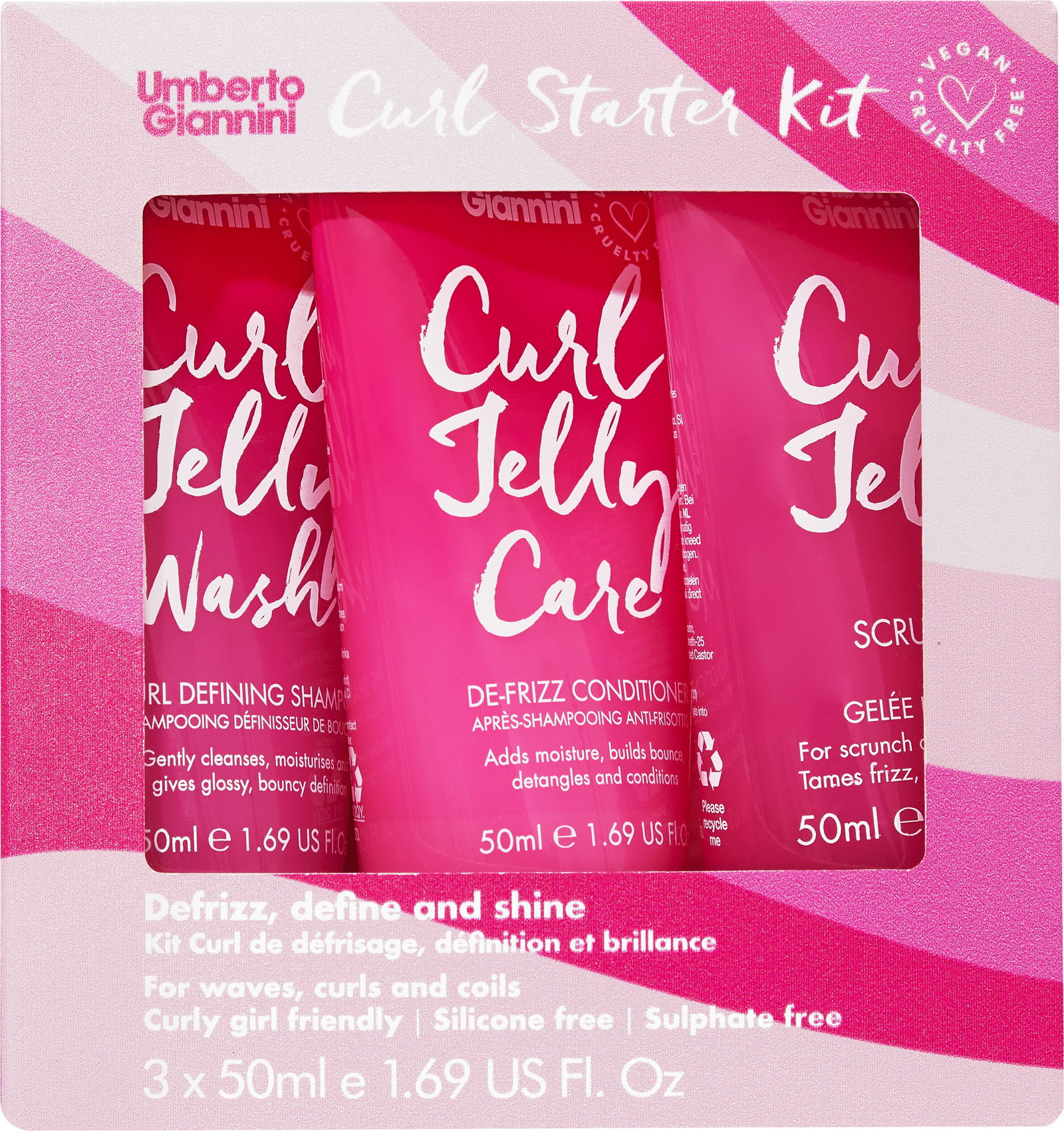 Umberto Giannini Curl Starter Kit 3x50 ml