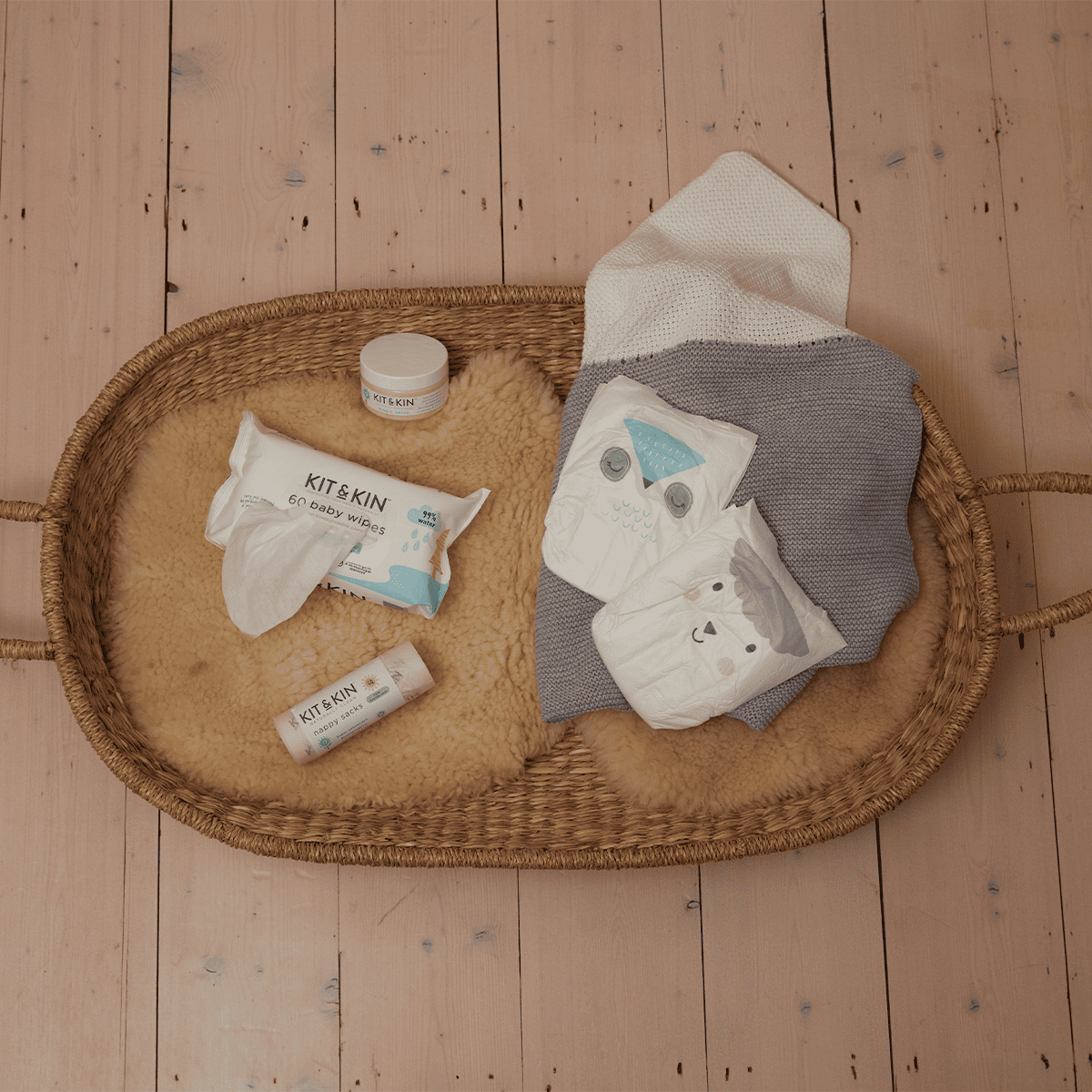 Kit & Kin Ekologiska Blöjor Stl 1: 2-5 kg 38 st