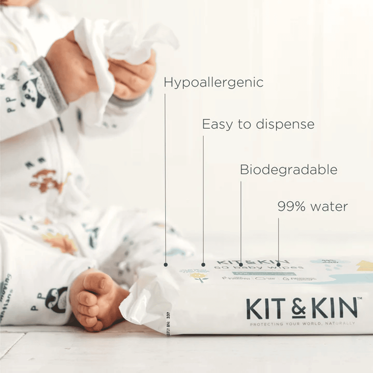 Kit & Kin Våtservetter 60 st