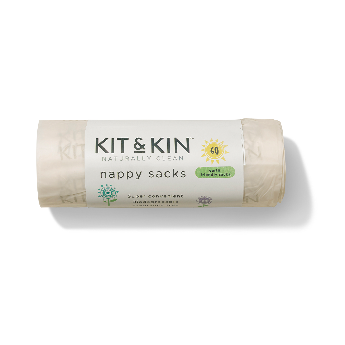 Kit & Kin Biologiskt Nedbrytbara Blöjpåsar 240 st