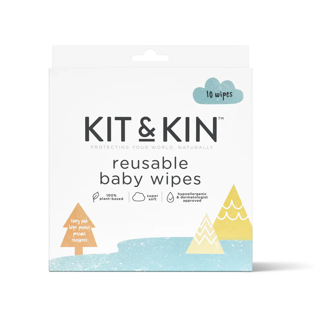 Kit & Kin Återanvändbara Babyservetter 10 st