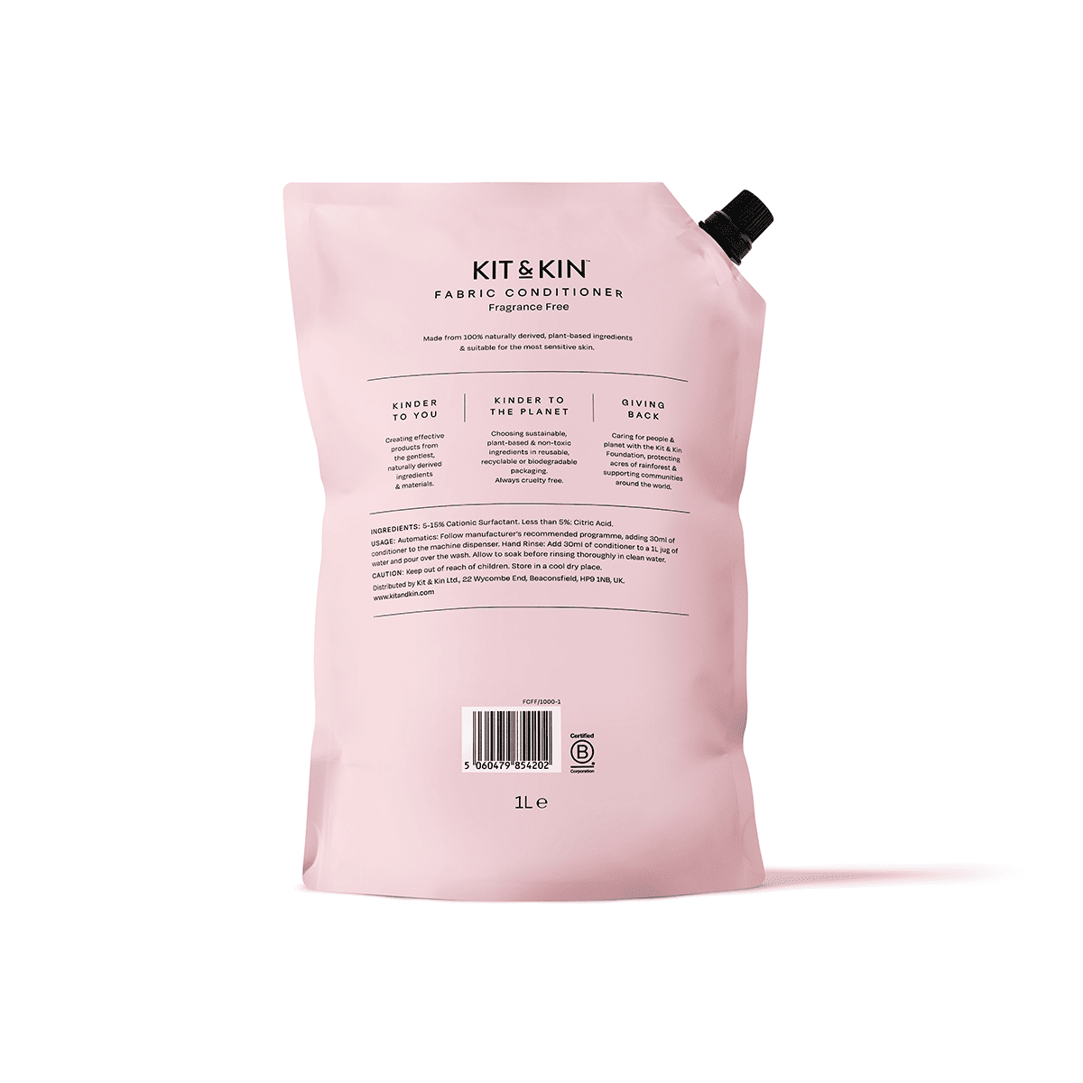Kit & Kin Mjukmedel Parfymfri 1 liter