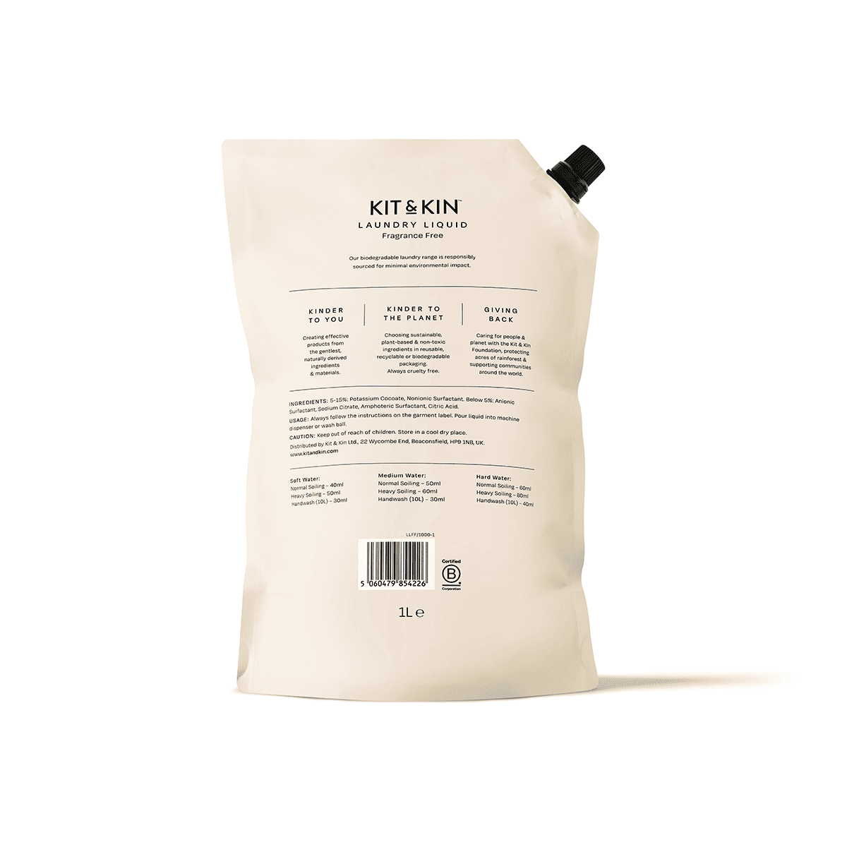 Kit & Kin Tvättmedel Parfymfri 1 liter