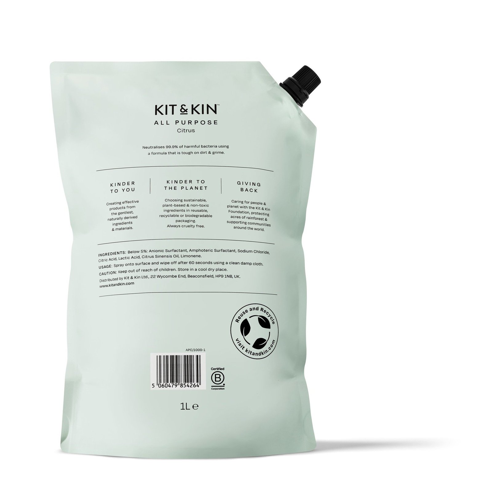 Kit & Kin Allrengöring Citrus Refill 1 liter