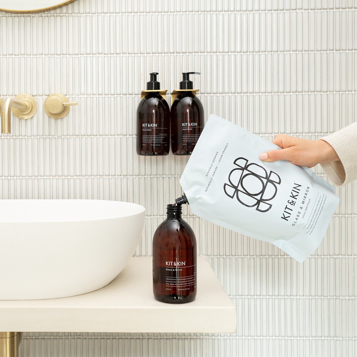 Kit & Kin Glasrengöring Grapefrukt 500 ml