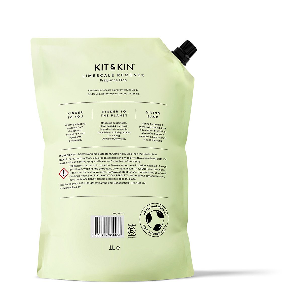 Kit & Kin Kalkborttagning Refill 1 liter