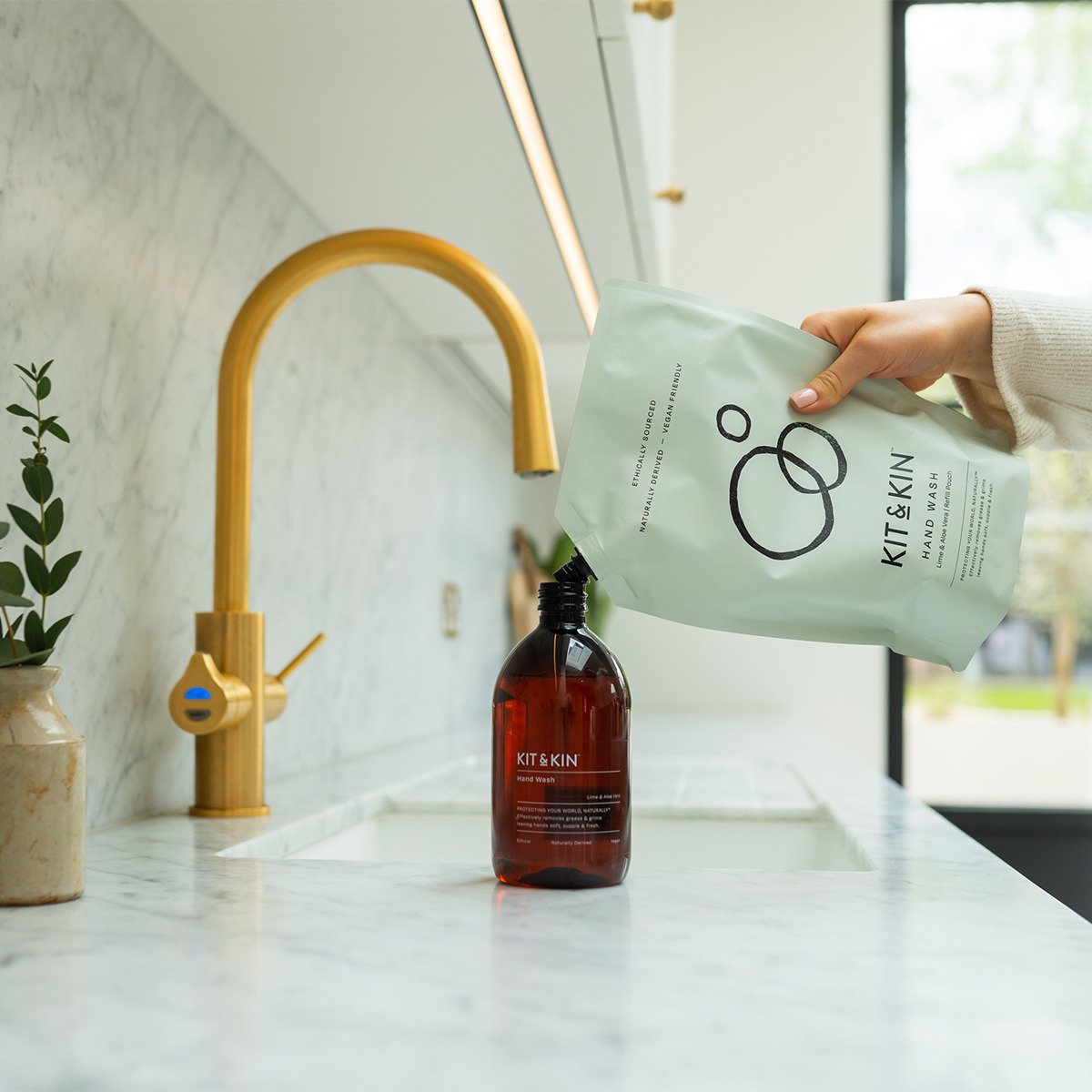 Kit & Kin Handtvål Lime & Aloe Vera Refill 1 liter