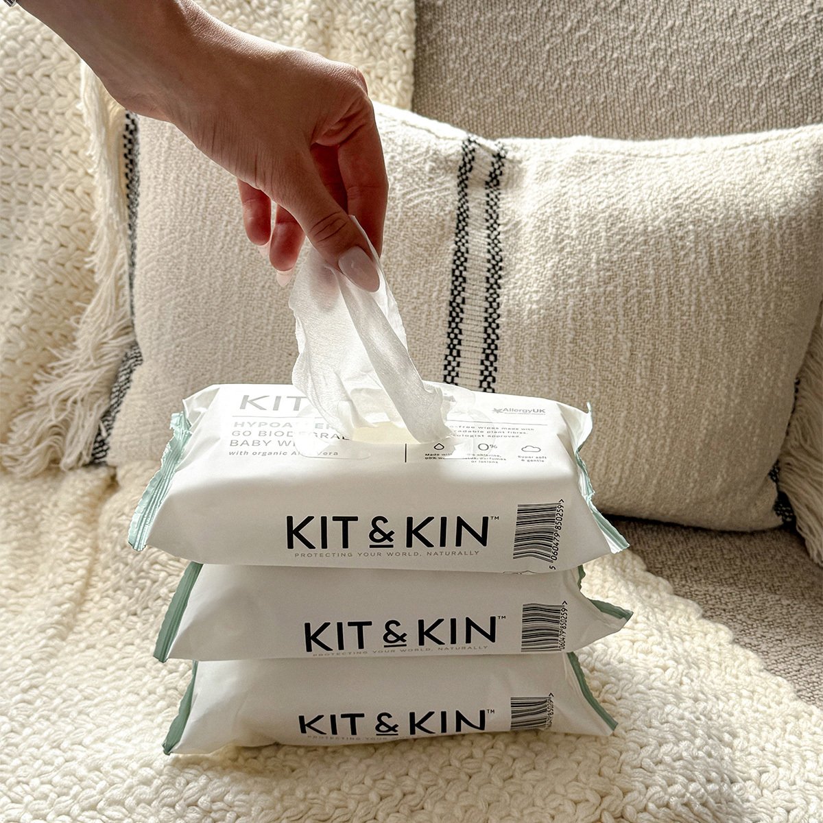 Kit & Kin Våtservetter 10x60 st