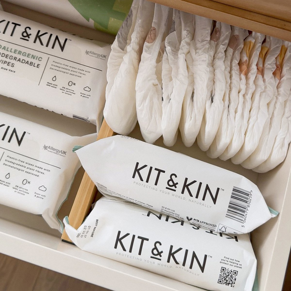 Kit & Kin Våtservetter 10x60 st