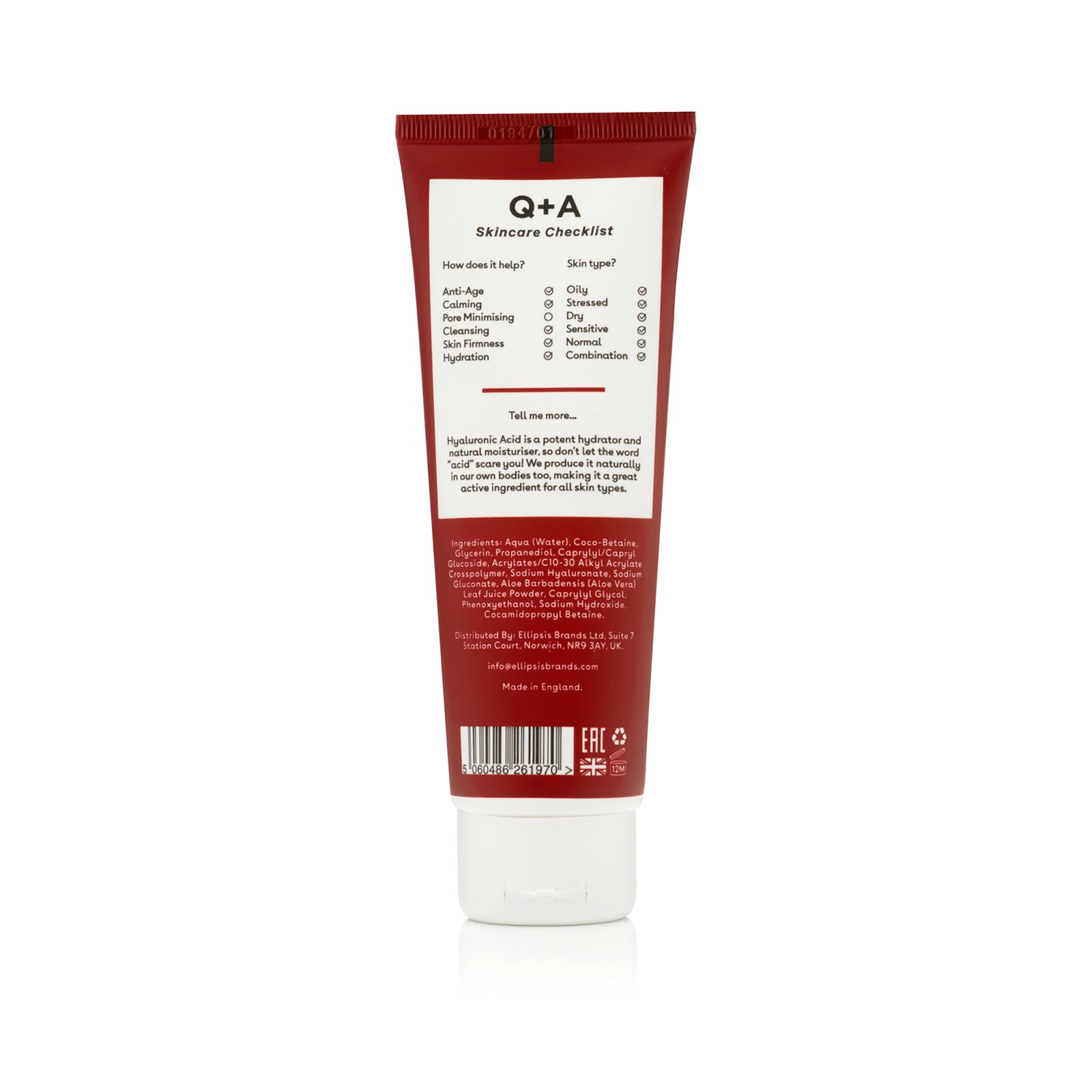 Q+A Hyaluronic Acid Gel Cleanser 125 ml