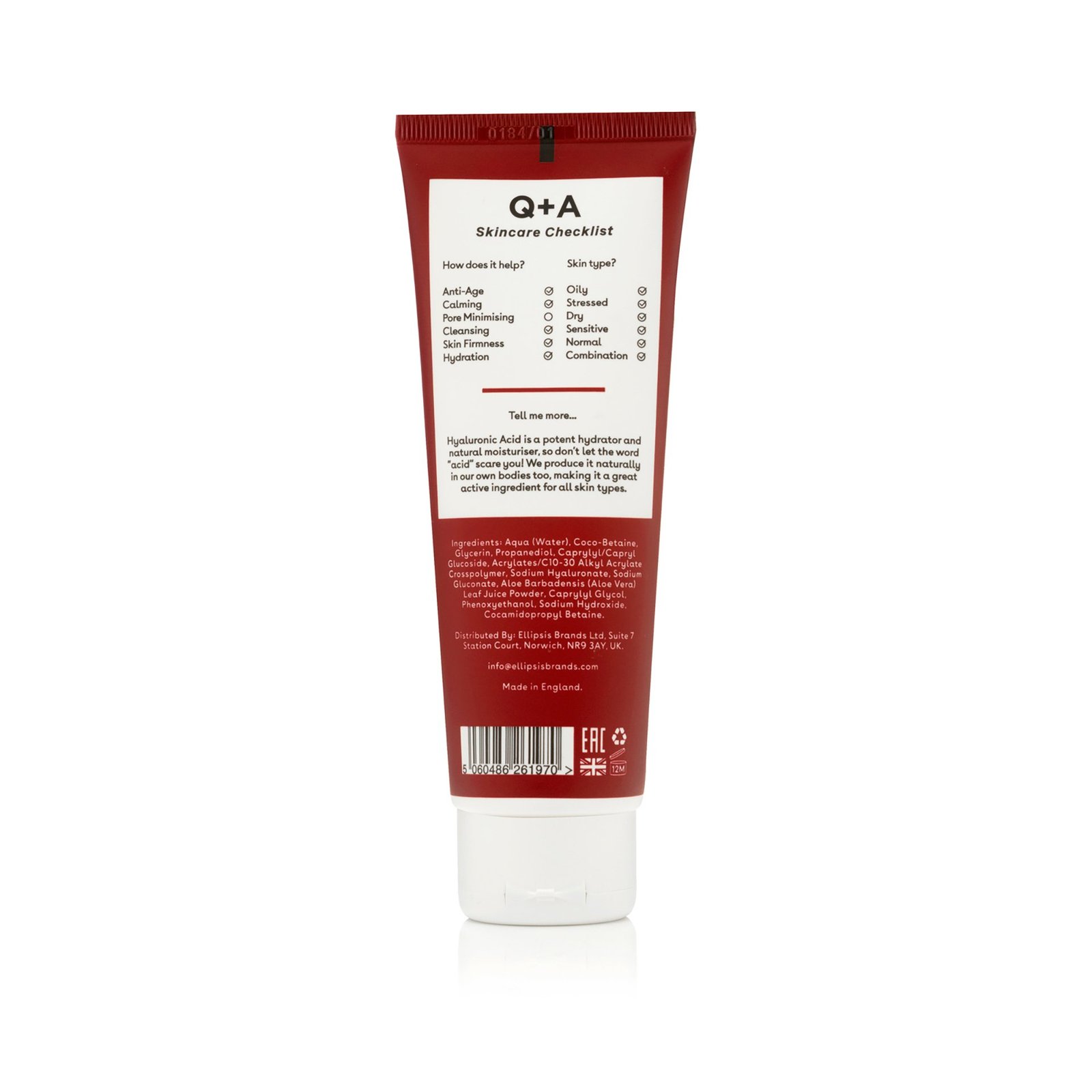 Q+A Hyaluronic Acid Gel Cleanser 125 ml