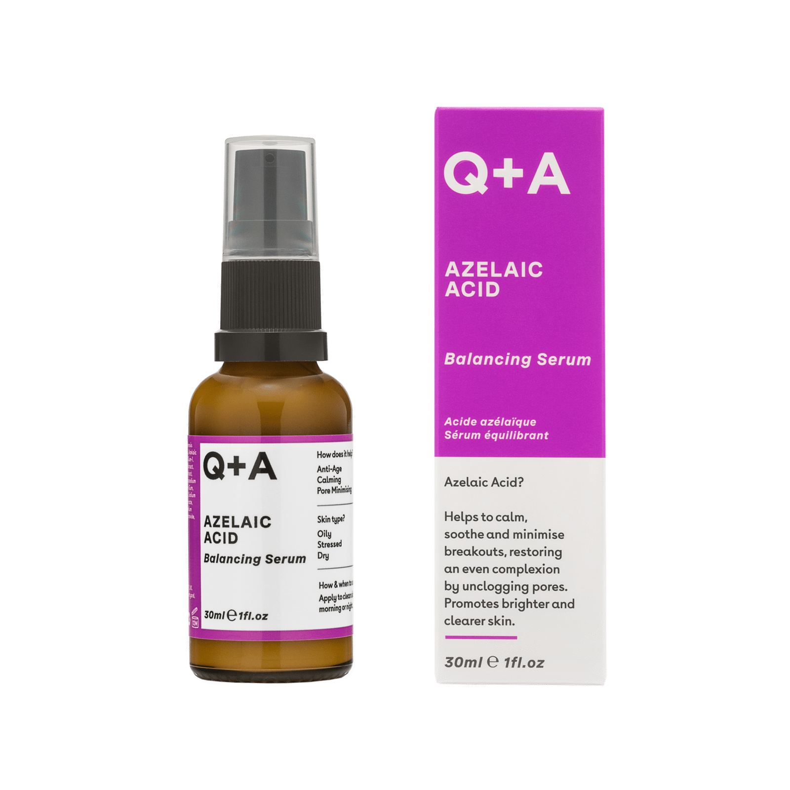 Q+A Azelaic Acid Facial Serum 30 ml