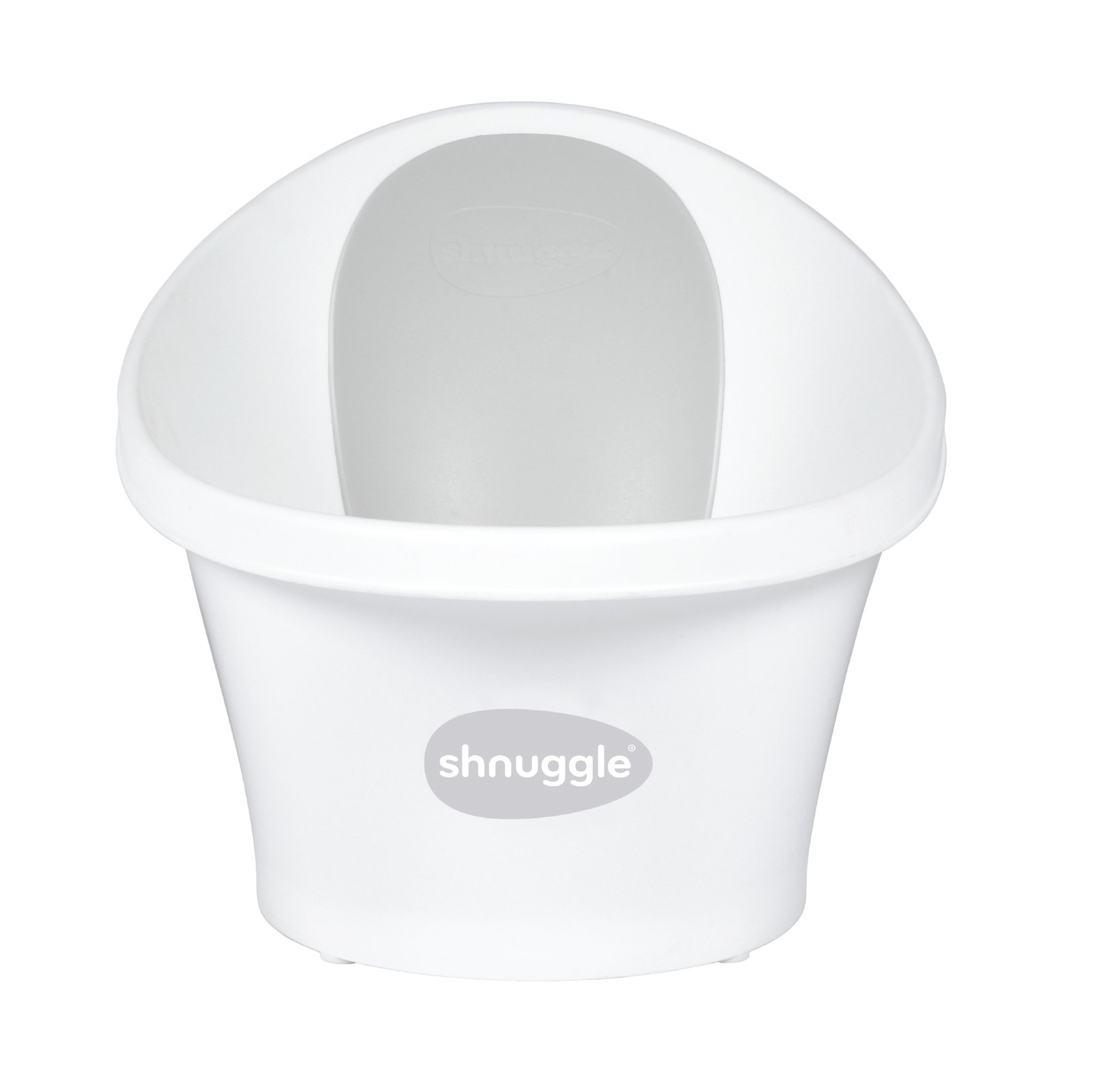 SHNUGGLE Baby Bath White Grey Plug
