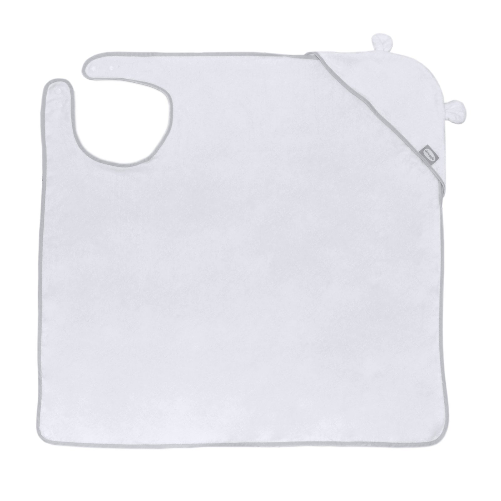 shnuggle Baby Towel Wearable 85x85 cm White 1 st