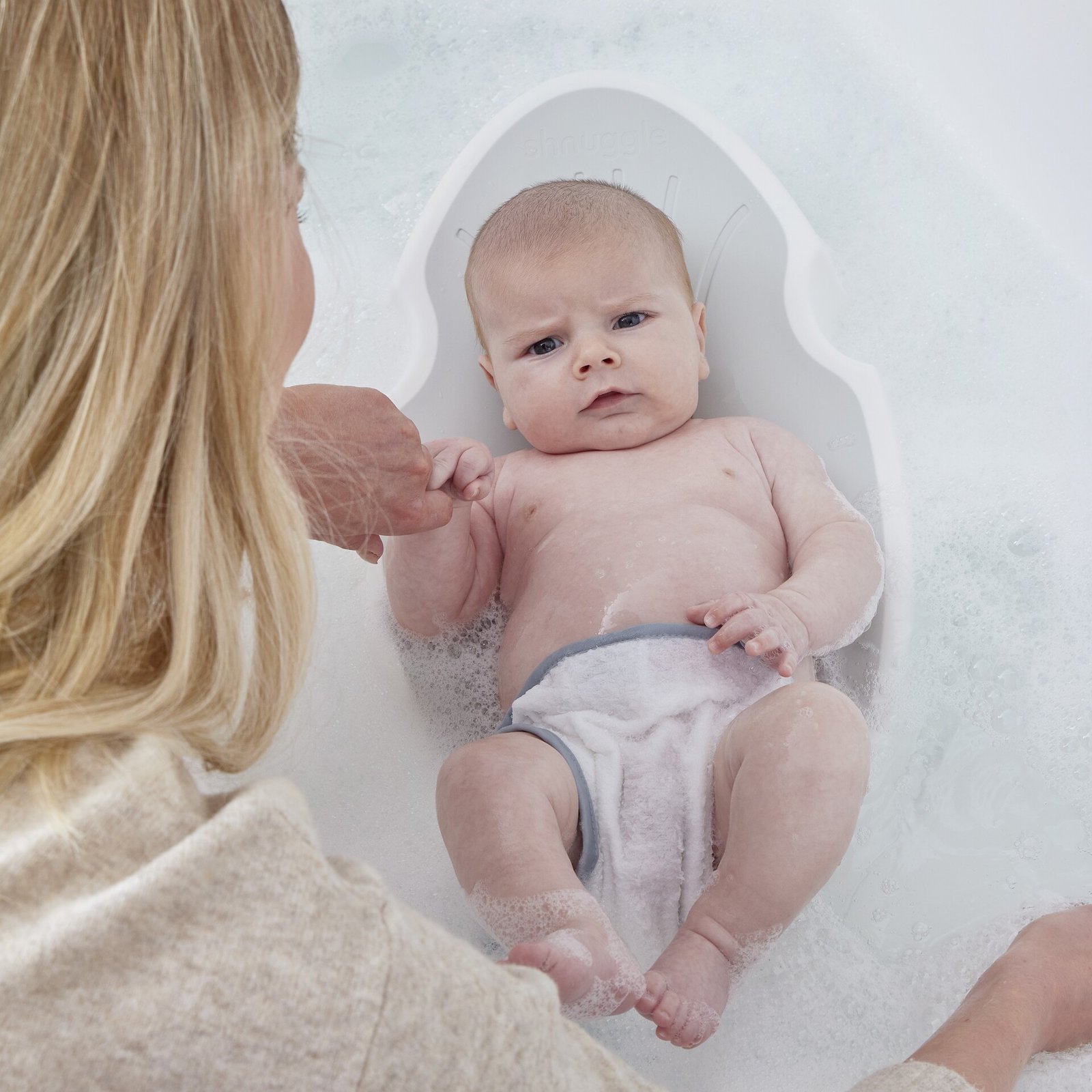 SHNUGGLE New Born Support White Grey