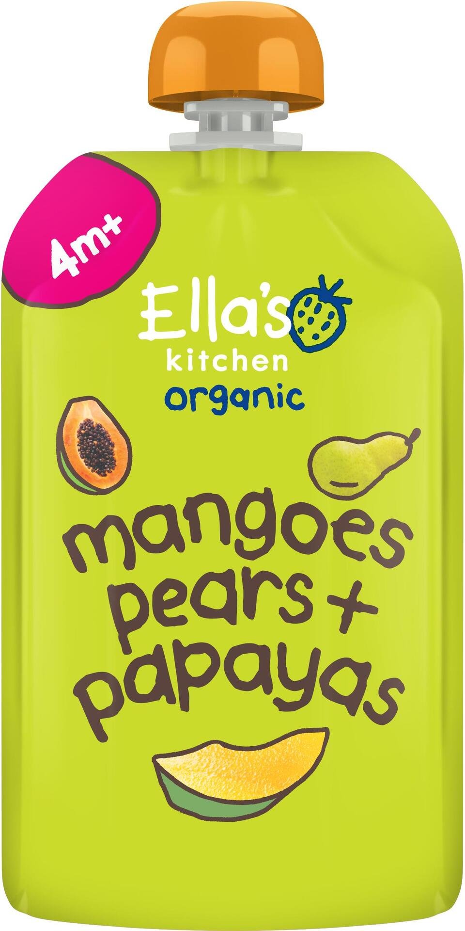 Ella's Kitchen Puré Mango Päron 4 månader EKO 120g